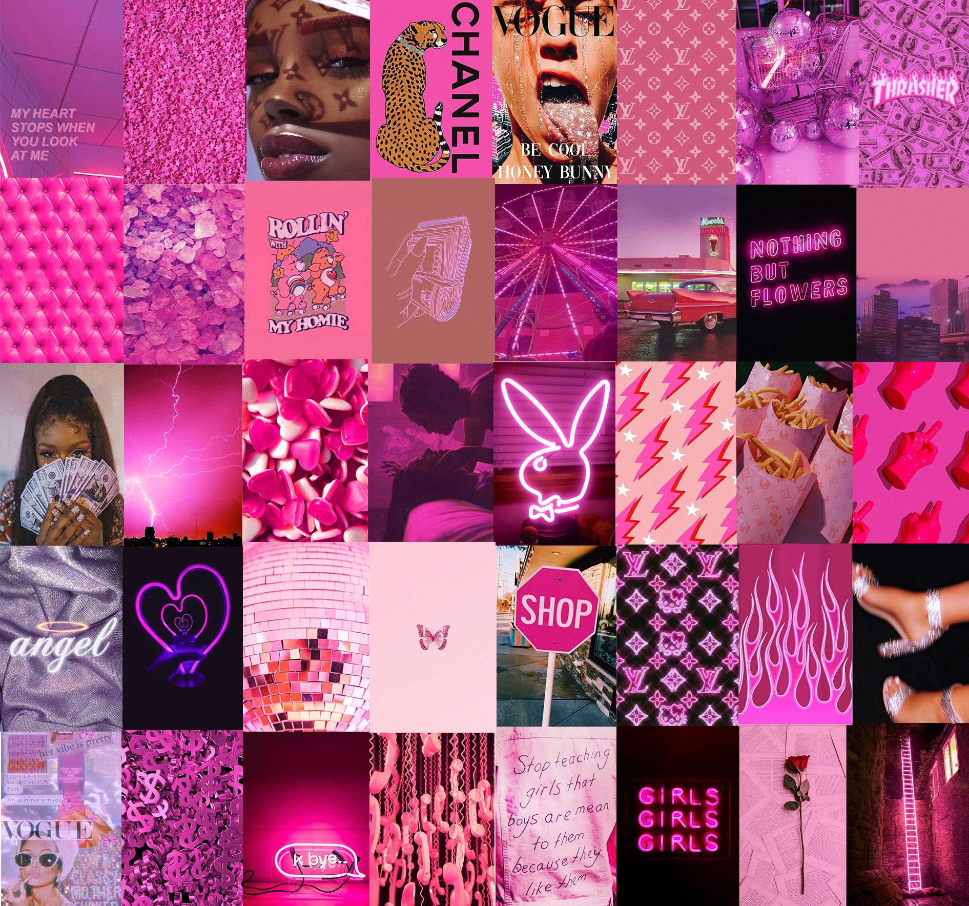 Download Pink Collage Cyber Y2K Aesthetic Wallpaper