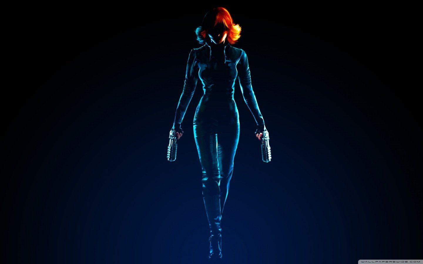 1440x900 Wallpaper Black Widow Symbol Marvel