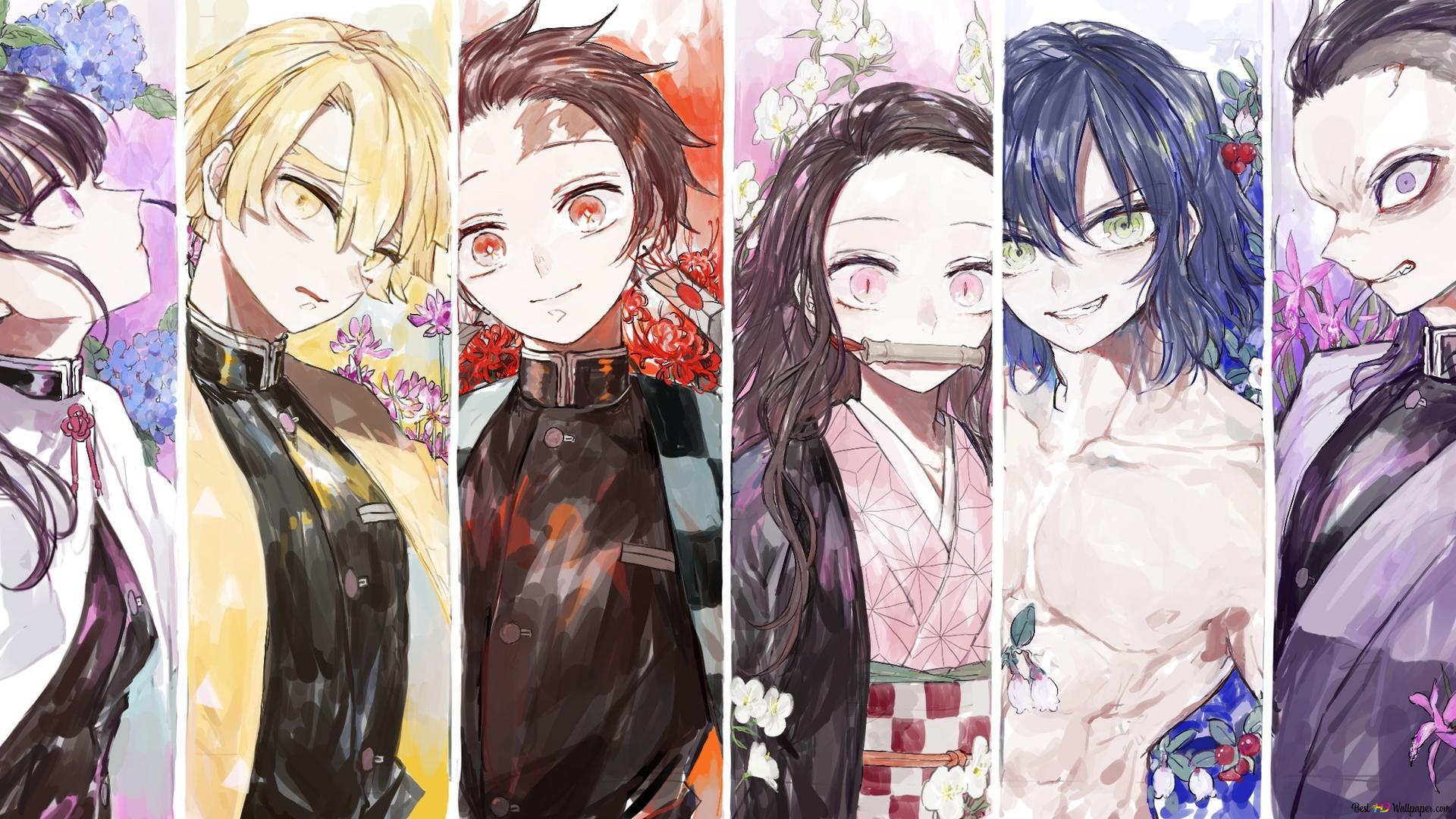 1920x1080 Demon Slayer : Kimetsu No Yaiba Collab 2K wallpaper download