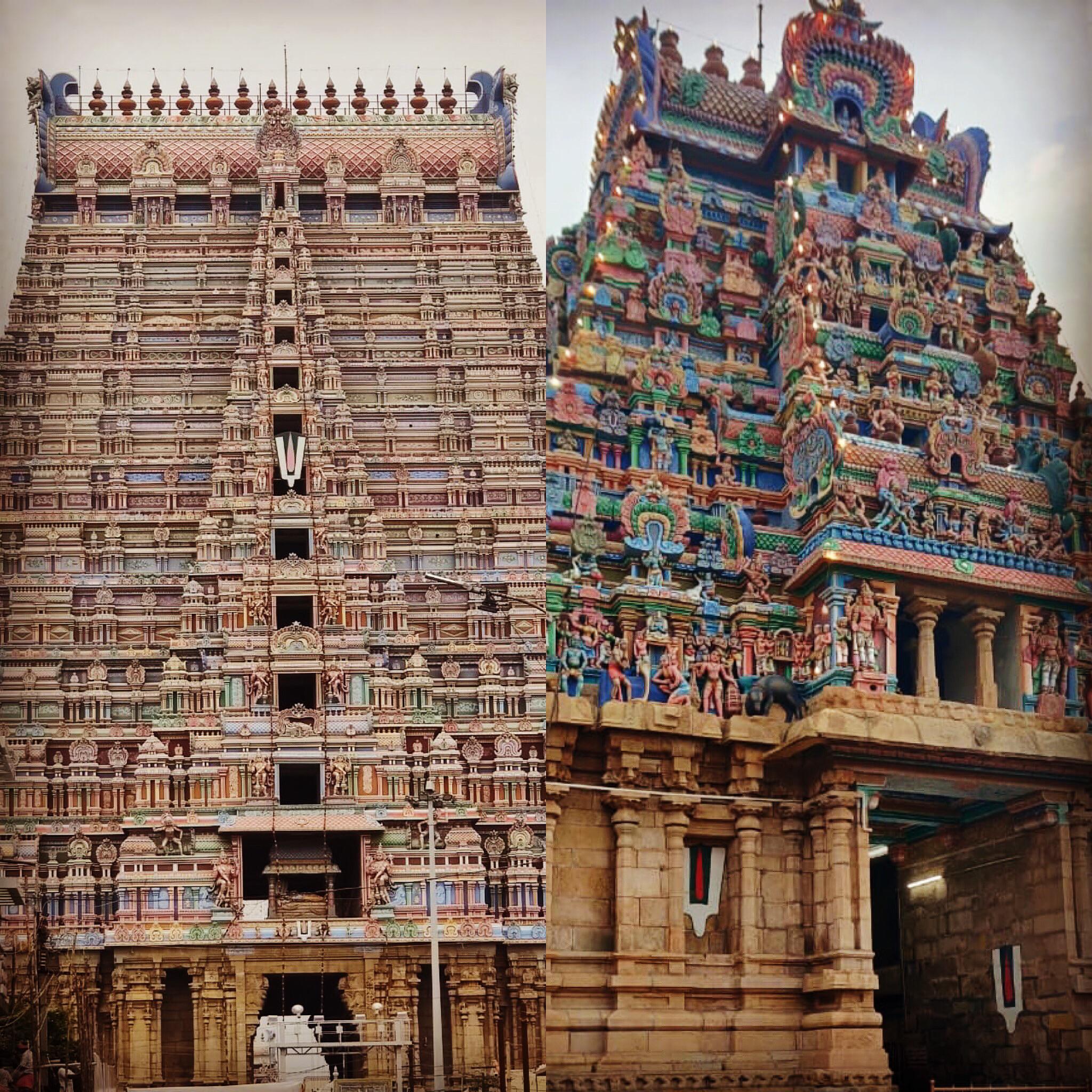 2048x2048 Srirangam Ranganatha Swamy and Ranganayaki Devi gopurams (taken today)