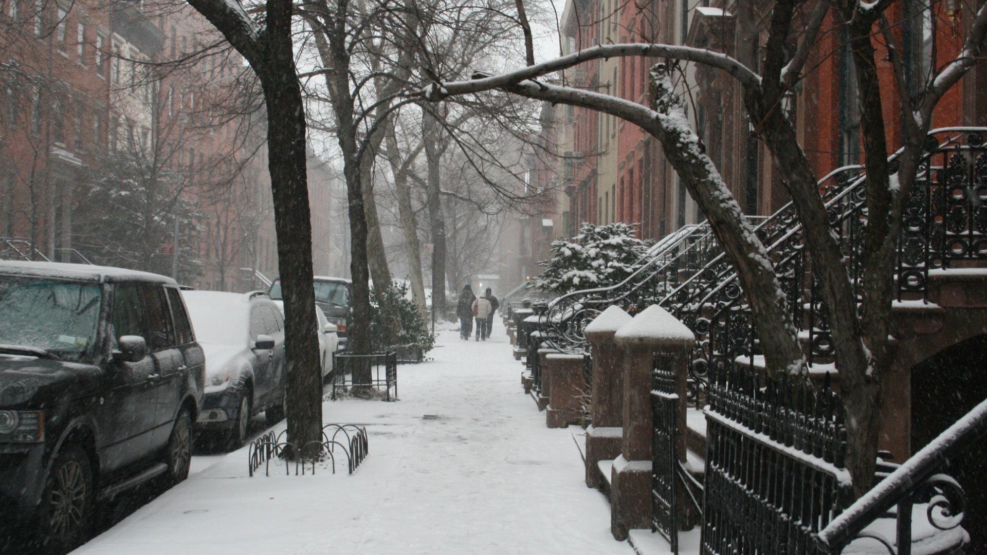 1920x1080 Snow On A New York Street Wallpaper 1920x1080 px Free Download