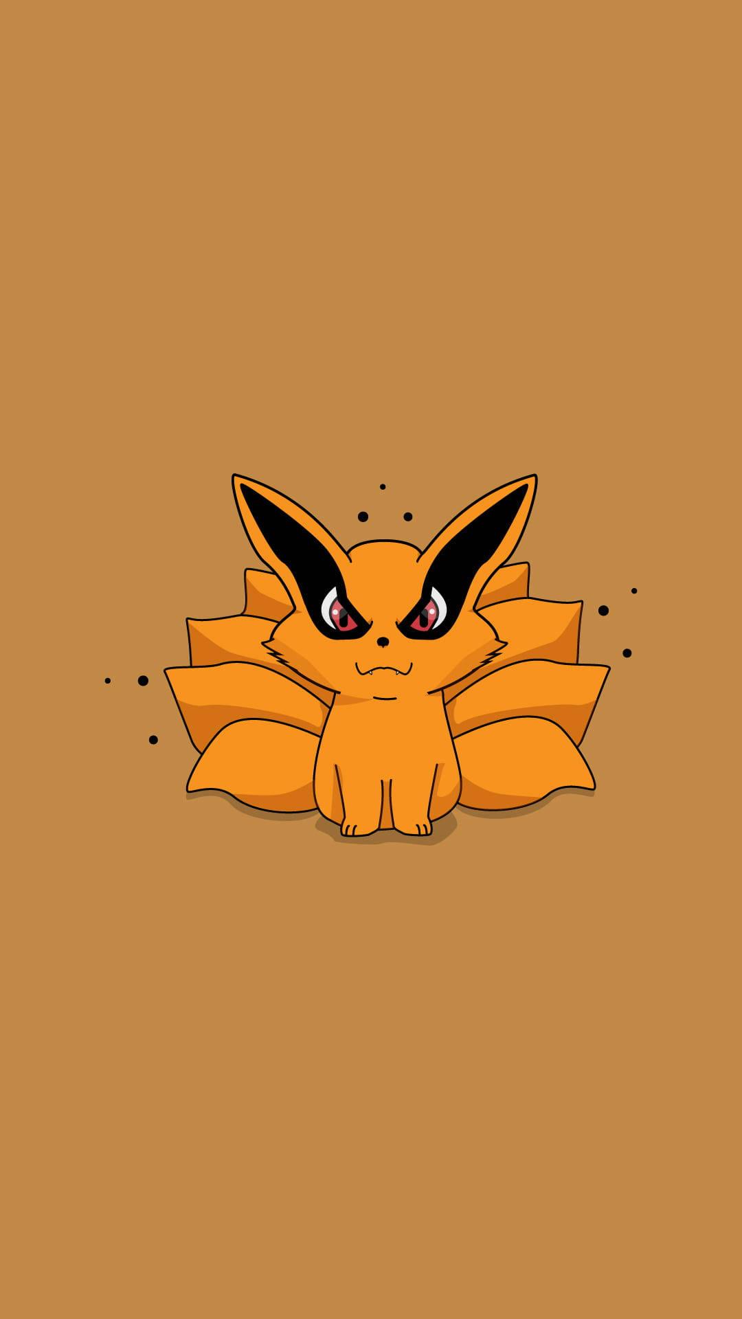 1080x1920 Download Naruto Kurama Chibi Digital Art Wallpaper