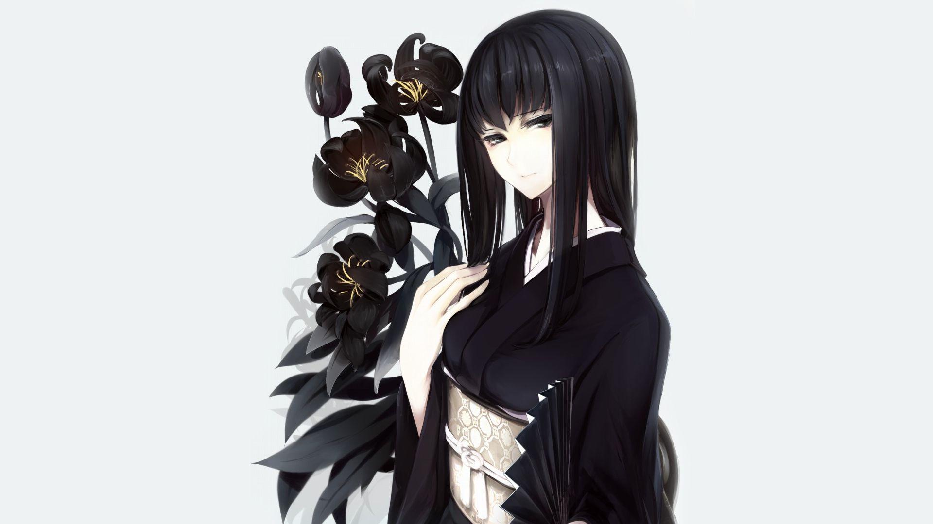 1920x1080 Download 1920x1080 HD Wallpaper long hair kimono sight national