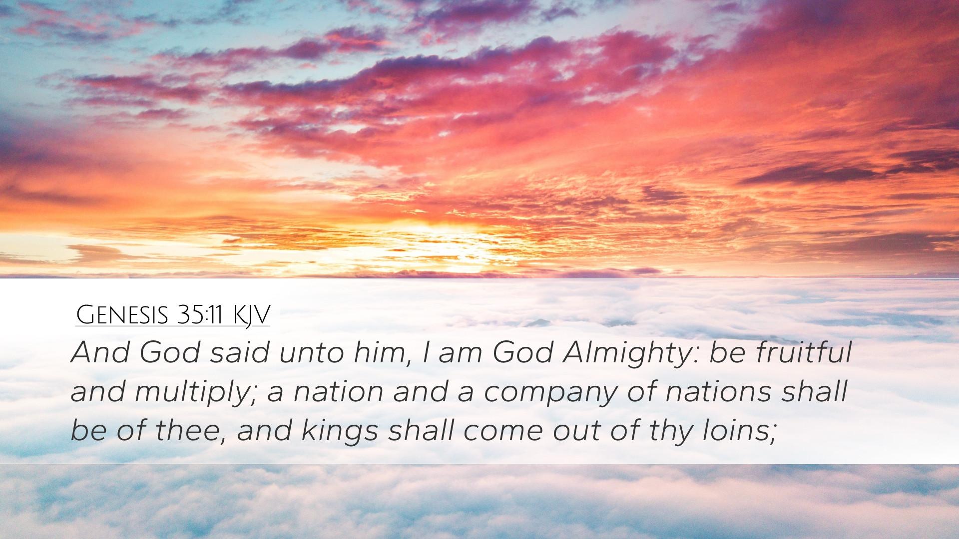 1920x1080 Genesis 35:11 KJV Desktop Wallpaper God said unto him, I am God Almighty: be