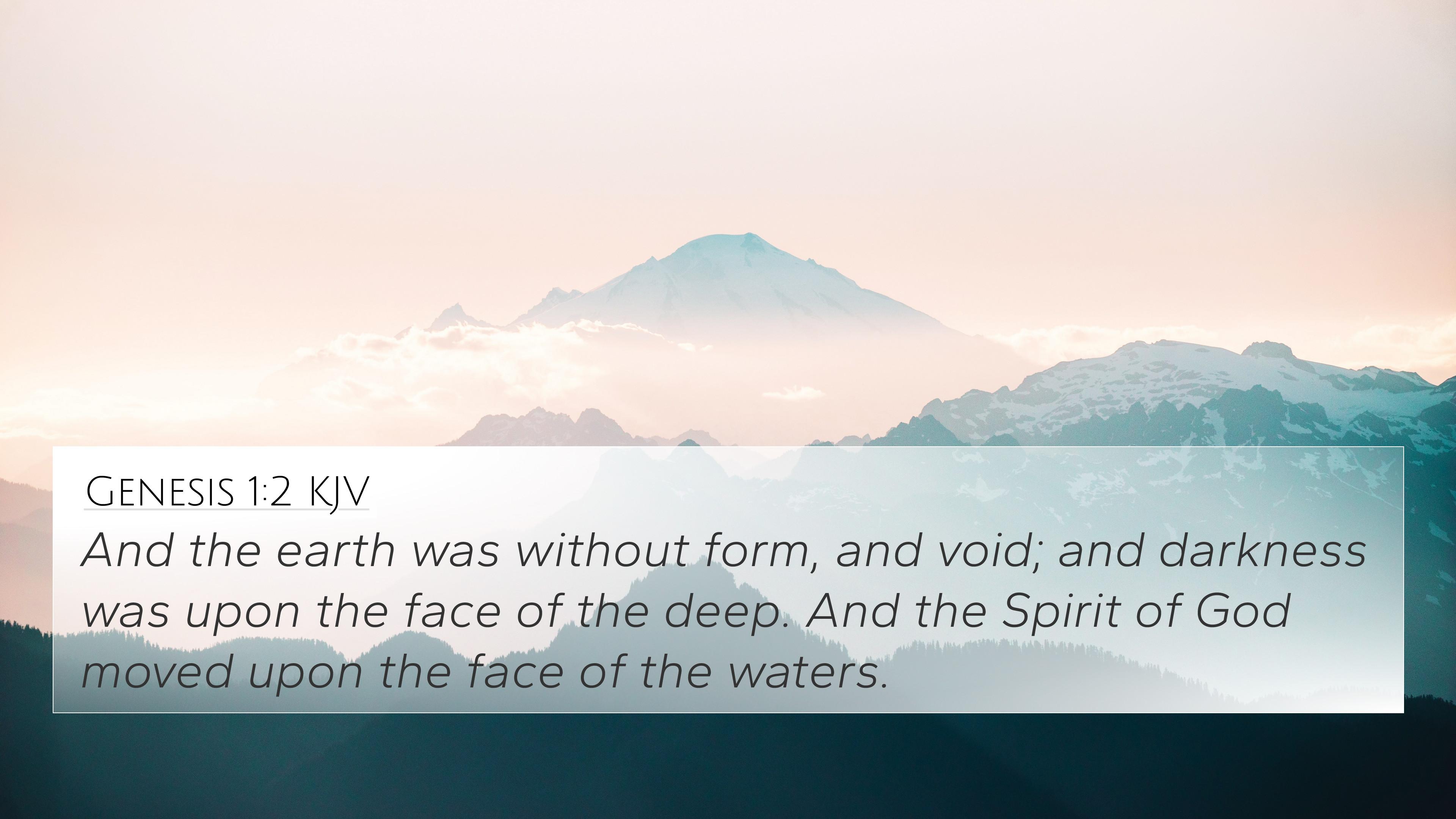 3840x2160 Genesis 1:2 KJV 4K Wallpaper the earth was without form, and void; and