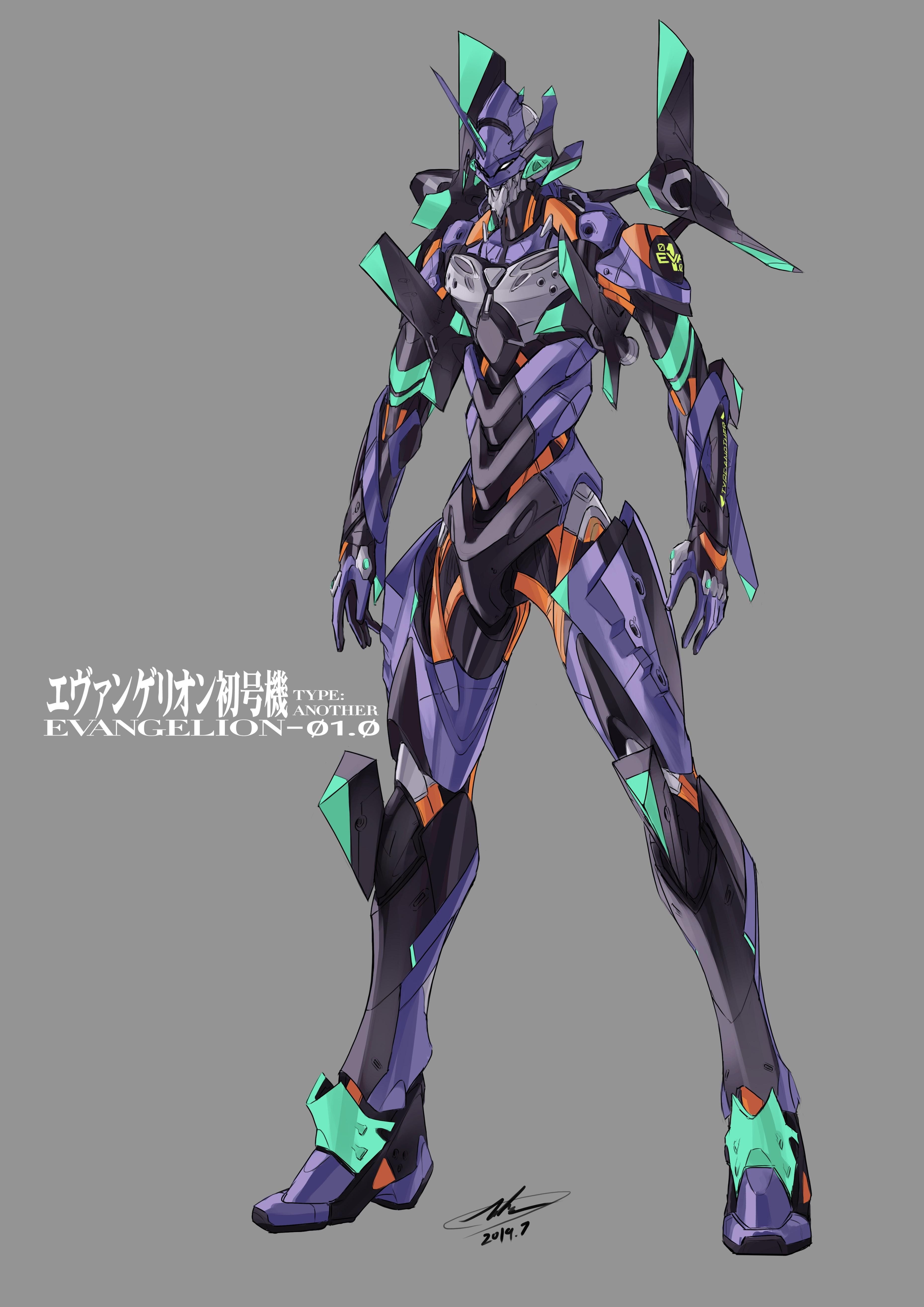 3720x5262 EVA Unit Andrew.L, Neon Genesis Evangelion Gallery HD Wallpaper
