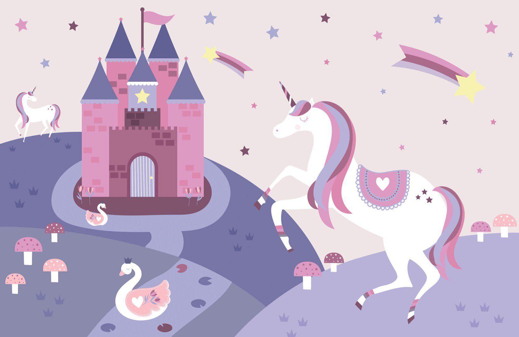 1650x1070 Fairytale Unicorn Wallpaper Mural
