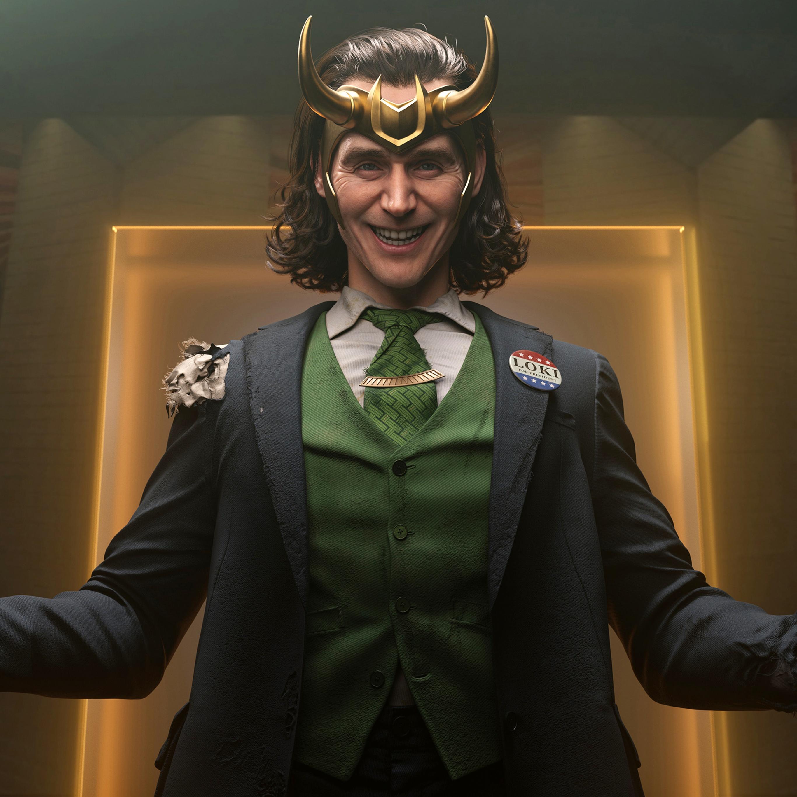 2732x2732 Loki Wallpaper 4K, Tom Hiddleston, Movies