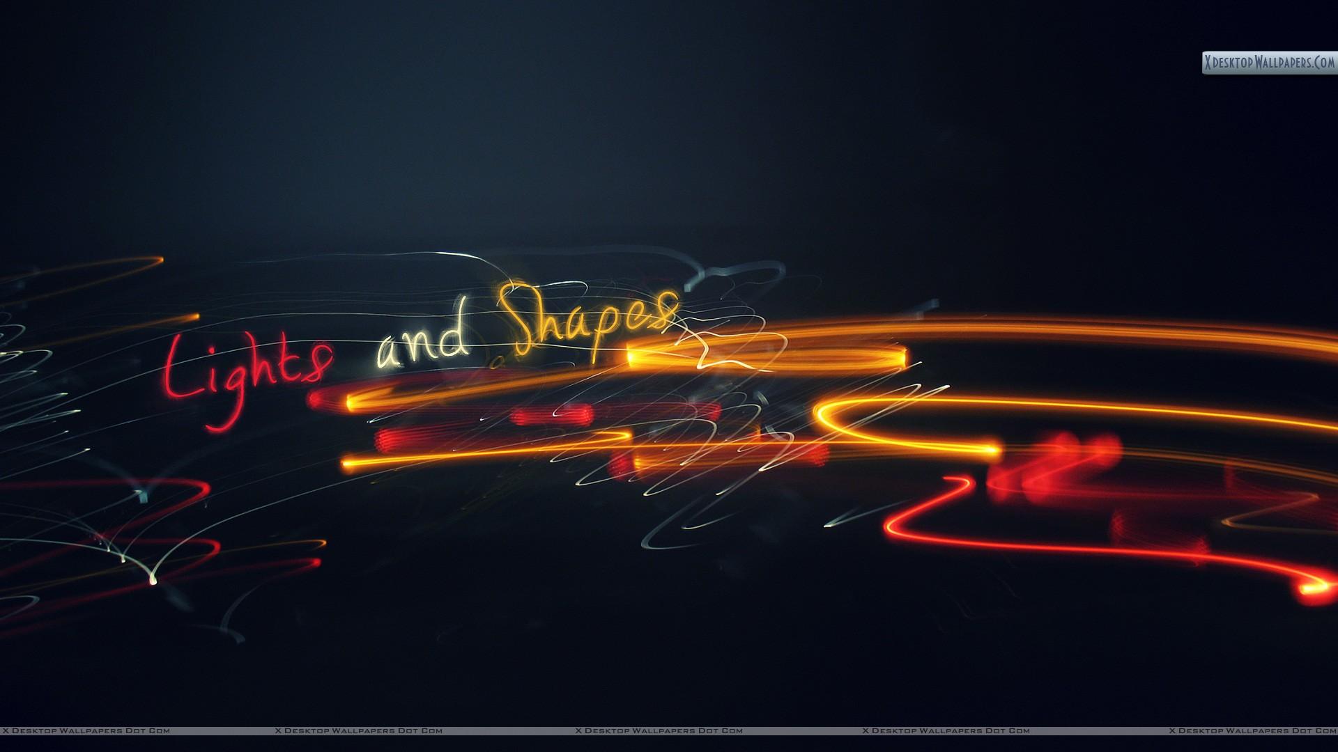 1920x1080 Lights And Shapes Abstract Wallpaper