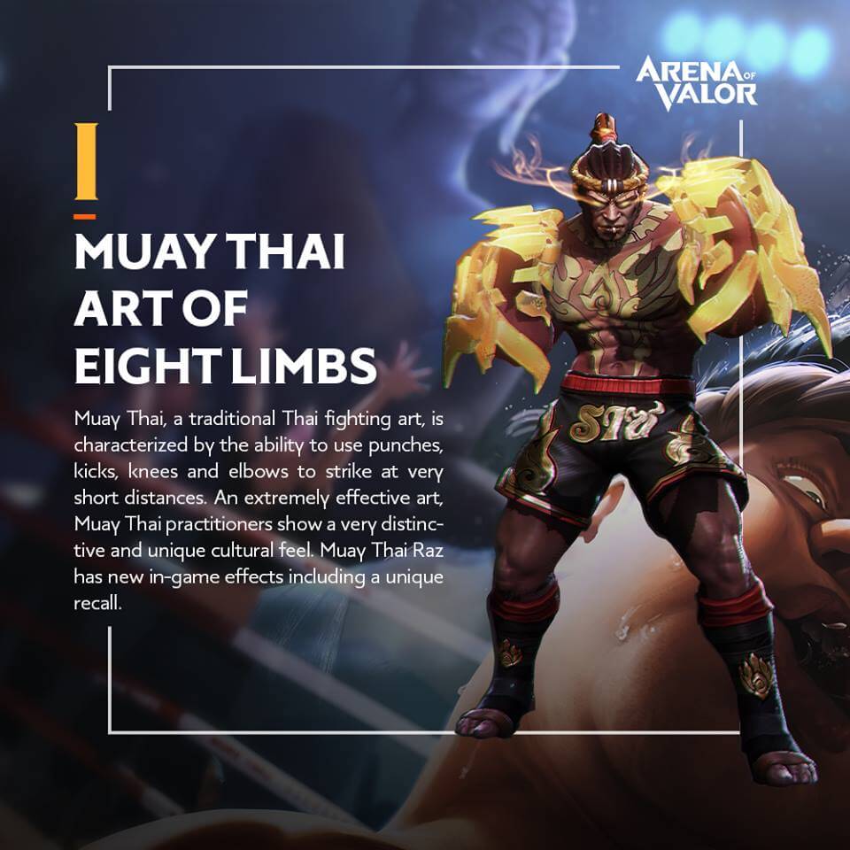 960x960 Arena of Valor Design Concept: Muay Thai Raz