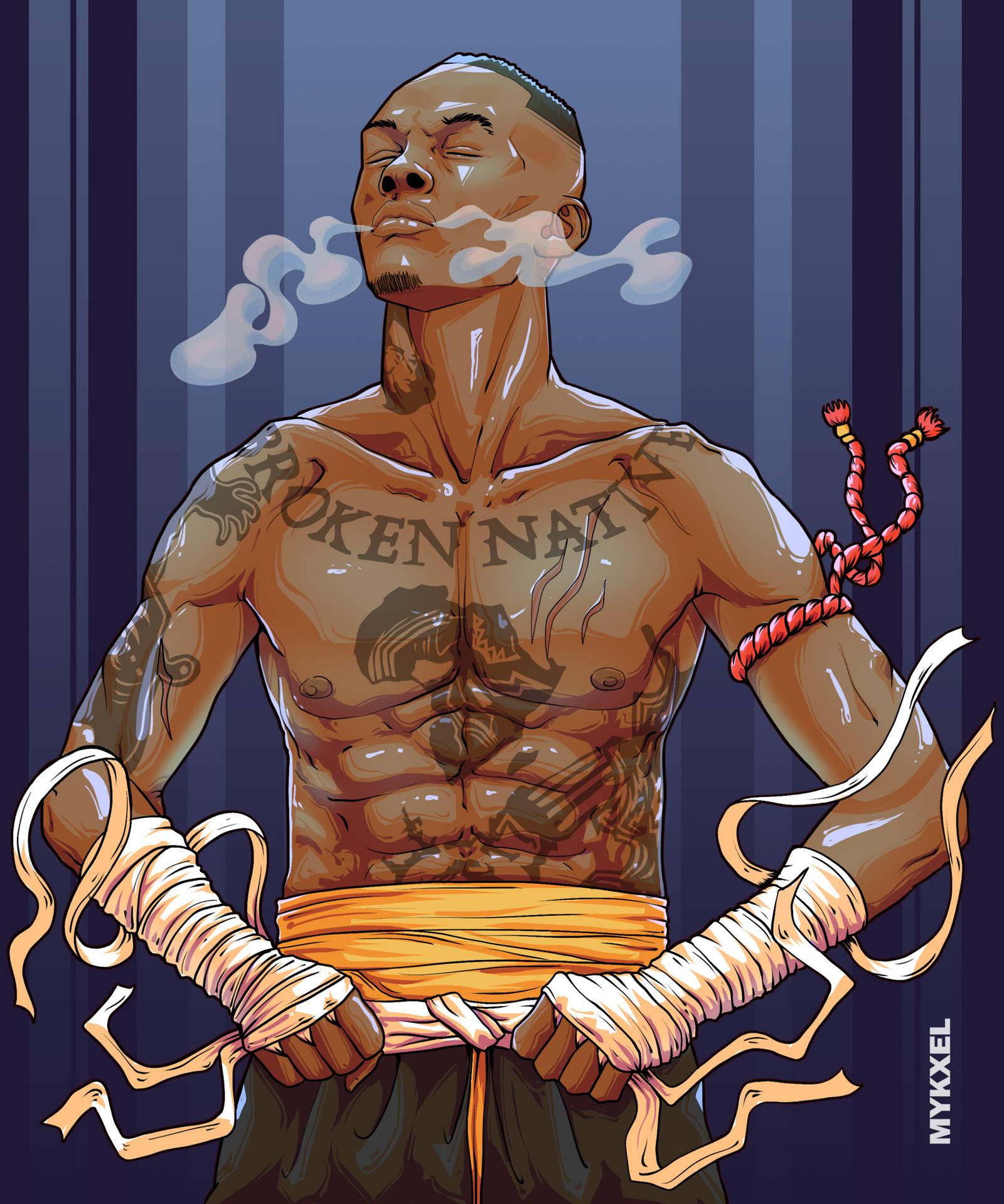 1600x1920 Download Muay Thai Israel Adesanya Wallpaper