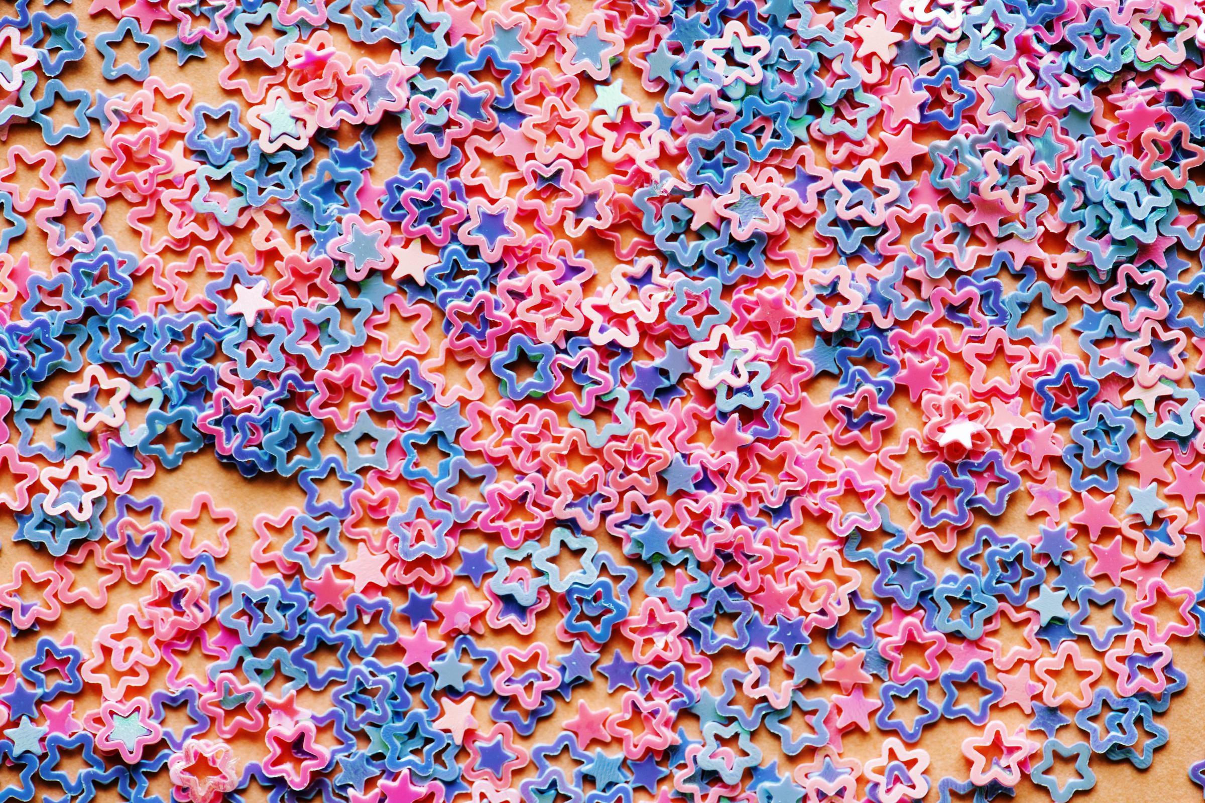 4000x2666 Free Image : abstract, backdrop, background, beads, blue, color, colorful, craft, decor, decoration, design, fashion, glitter, party, pastel, pattern, pink, sequin, sheen, shiny, sparkle, star, stars, texture, textured, wallpaper, textile, material