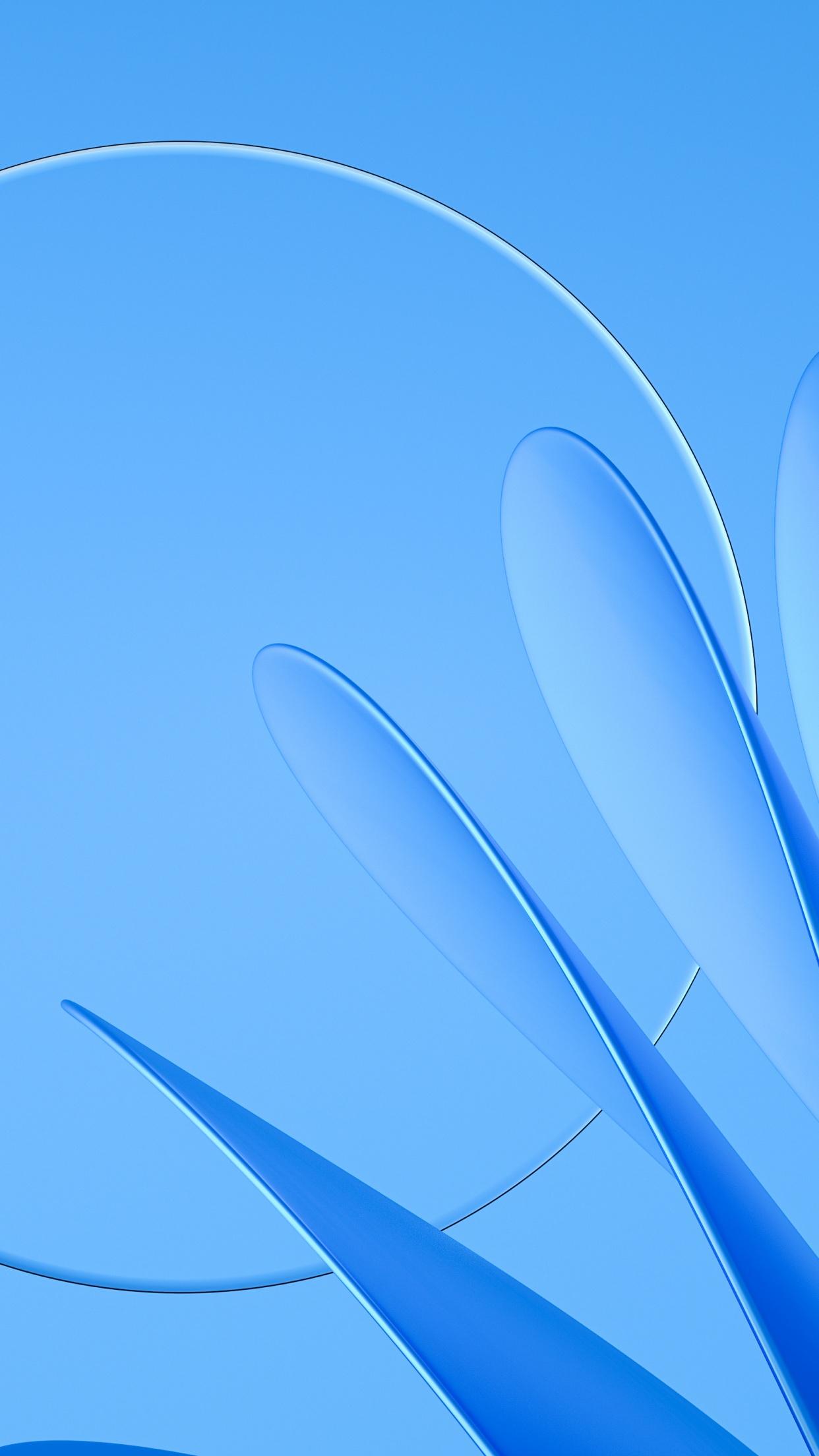 1242x2208 Blue background Wallpaper 4K, Glass, Abstract