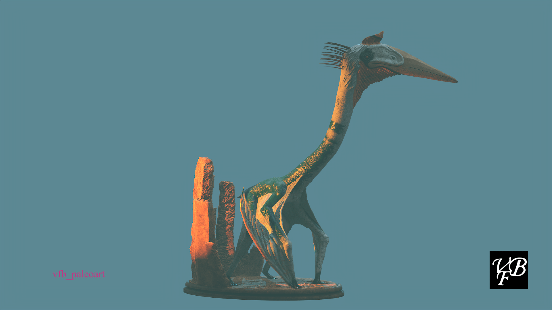 1920x1080 STL file Quetzalcoatlus Northropi・3D print design to download・Cults