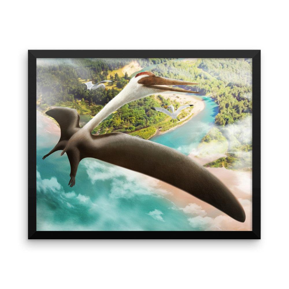 1000x1000 Quetzalcoatlus framed print