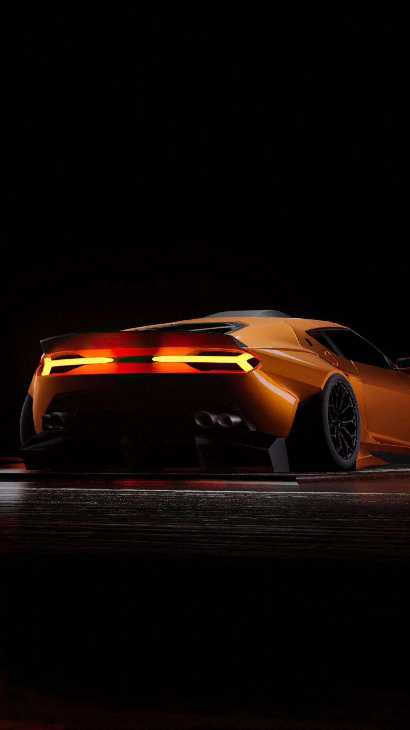 1440x2560 Lamborghini Asterion Yellow Dark