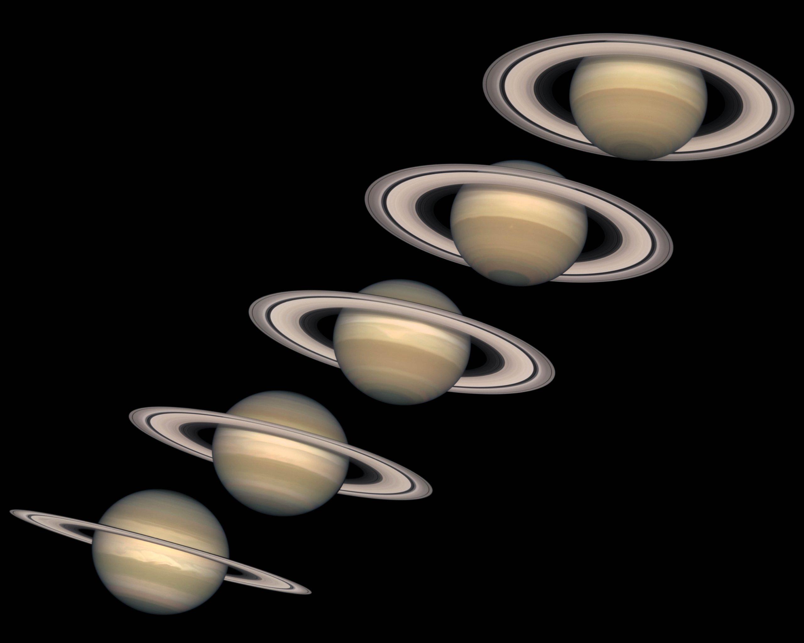 2560x2048 Hubble Space Telescope Photo Saturn Over the Years NASA Photo 8x10: Photographs: Posters & Prints