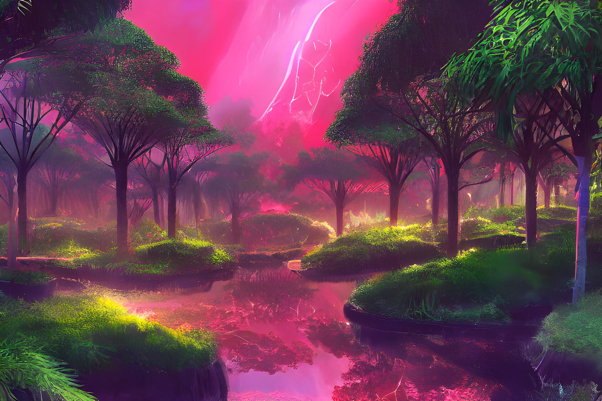 1920x1280 Crimson forest