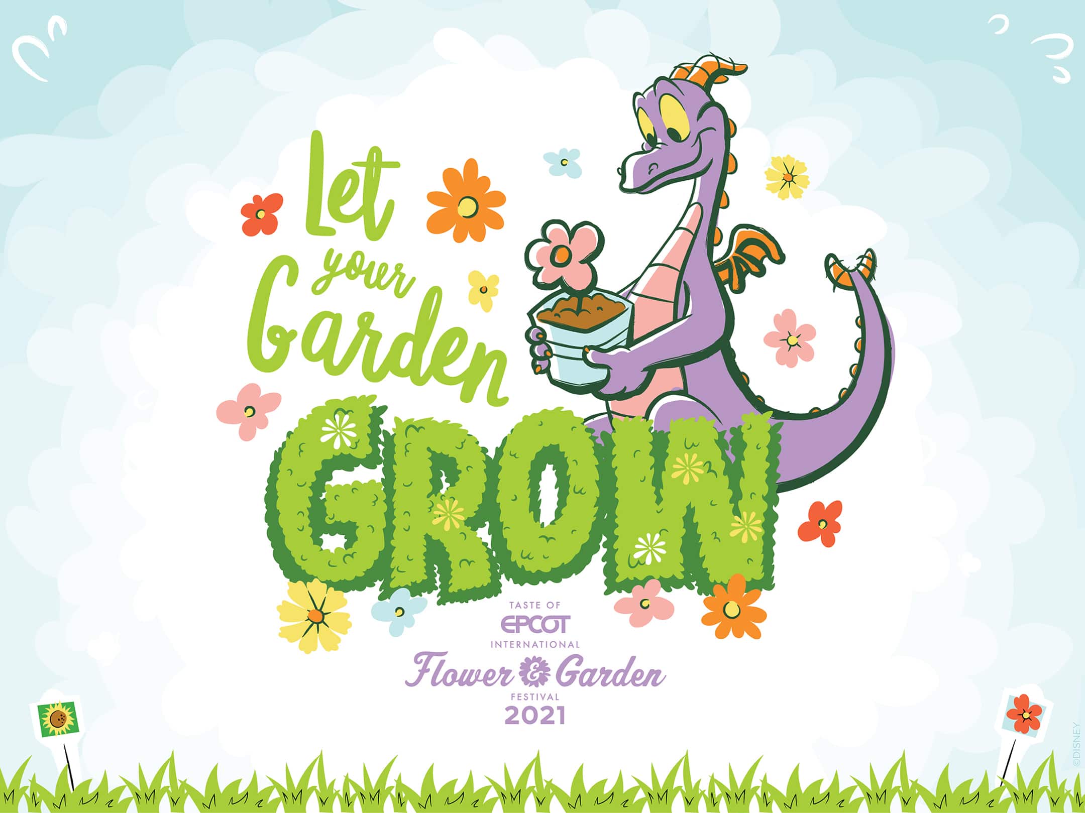 2160x1619 Taste Of Epcot International Flower & Garden Festival Figment Wallpaper: Desktop IPad. Disney Parks Blog