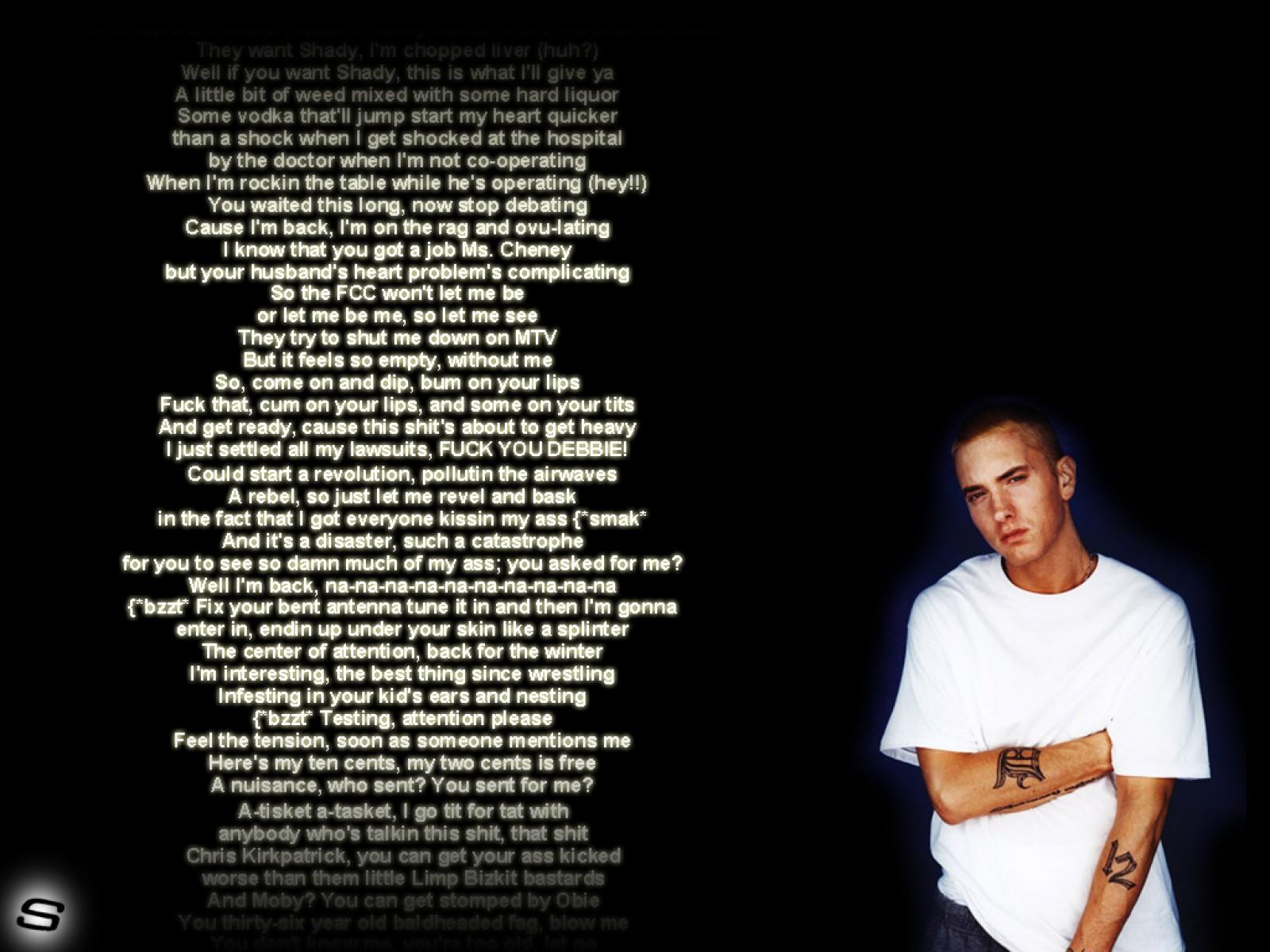 1600x1200 EMINEM SLIM SHADY Hip Hop Hip Hop Rap H Wallpaperx1200