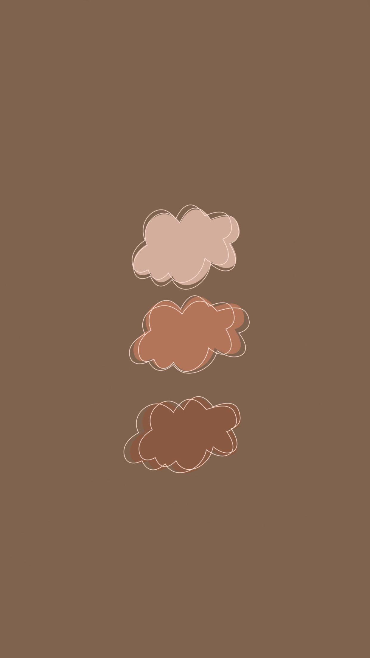 1242x2208 Minimalist Brown Wallpaper