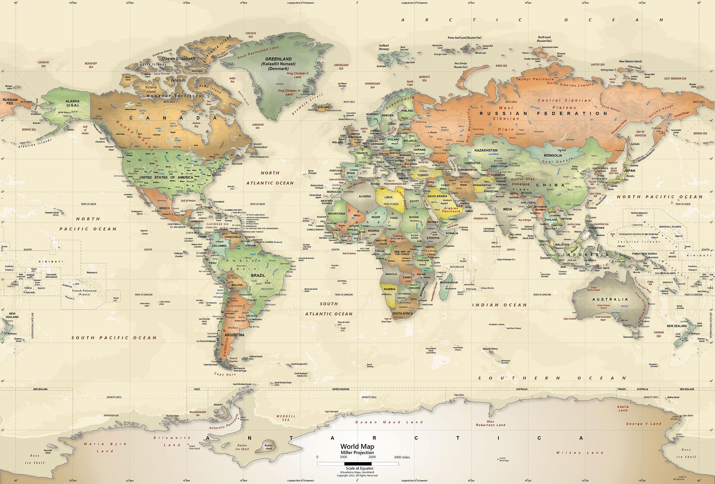 2500x1694 Antique Map Wallpaper HD