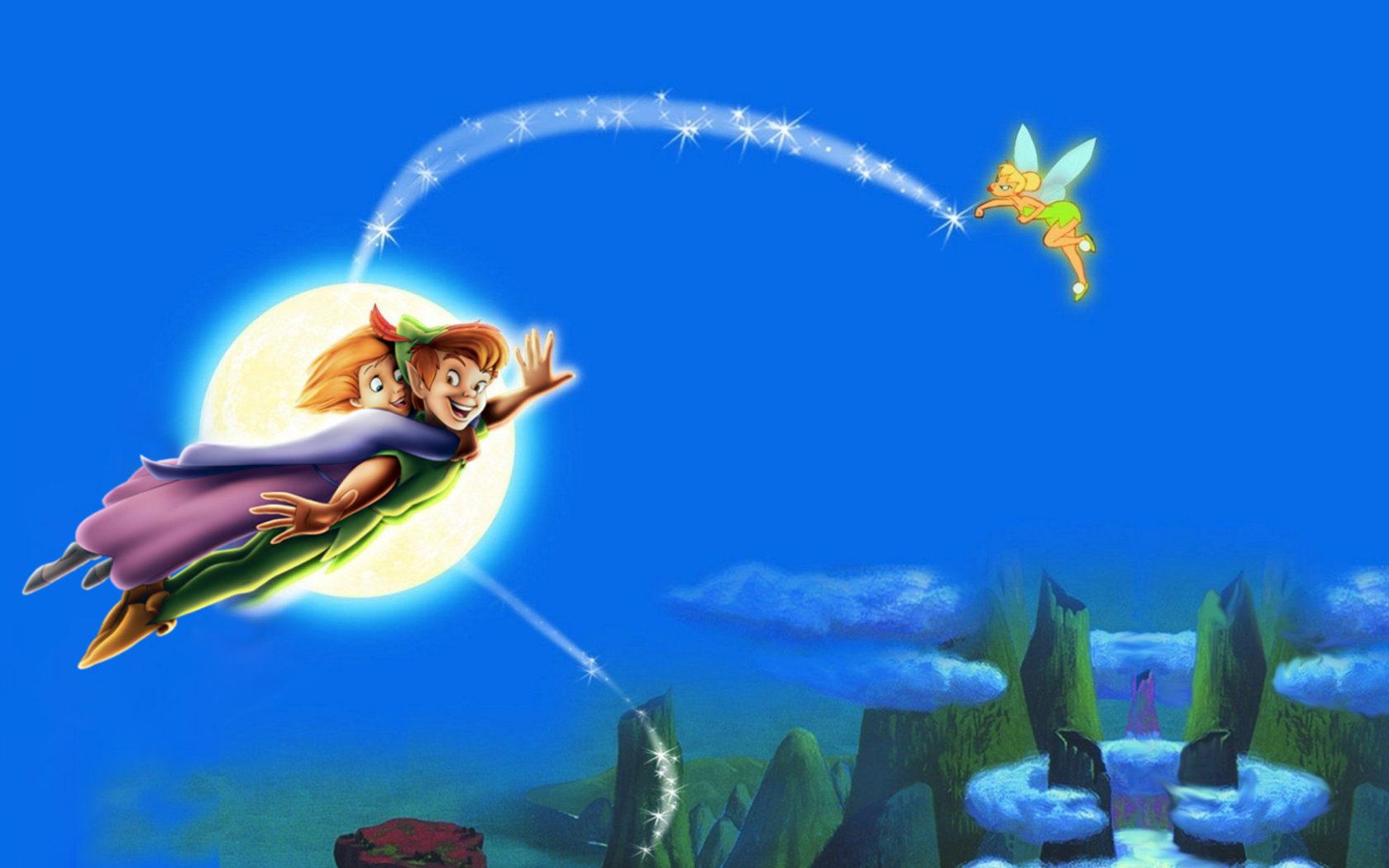1680x1050 Peter Pan And Wendy Darling Flying Cartoon Walt Disney Picture 1920x1080 :