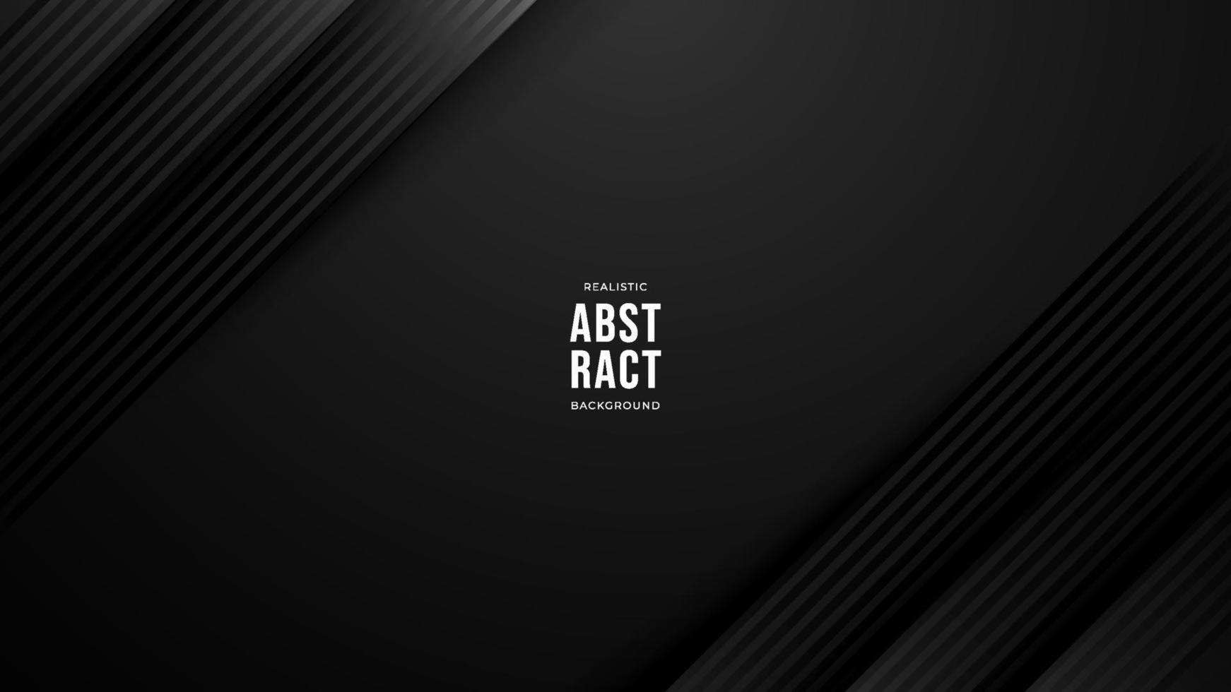 1742x980 Black premium abstract background with luxury dark lines and darkness geometric shapes. Modern exclusive background for poster, banner, wallpaper and futuristic design concepts. Vector Illustration