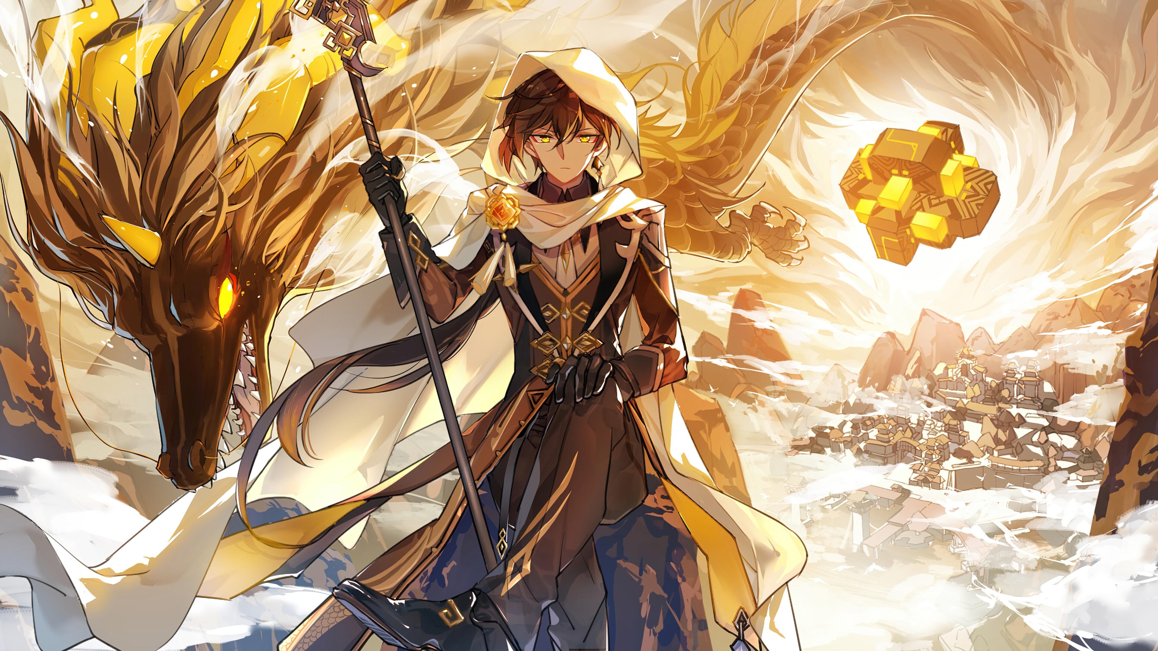 3840x2160 genshin impact, zhongli, 4k, pc Gallery HD Wallpaper