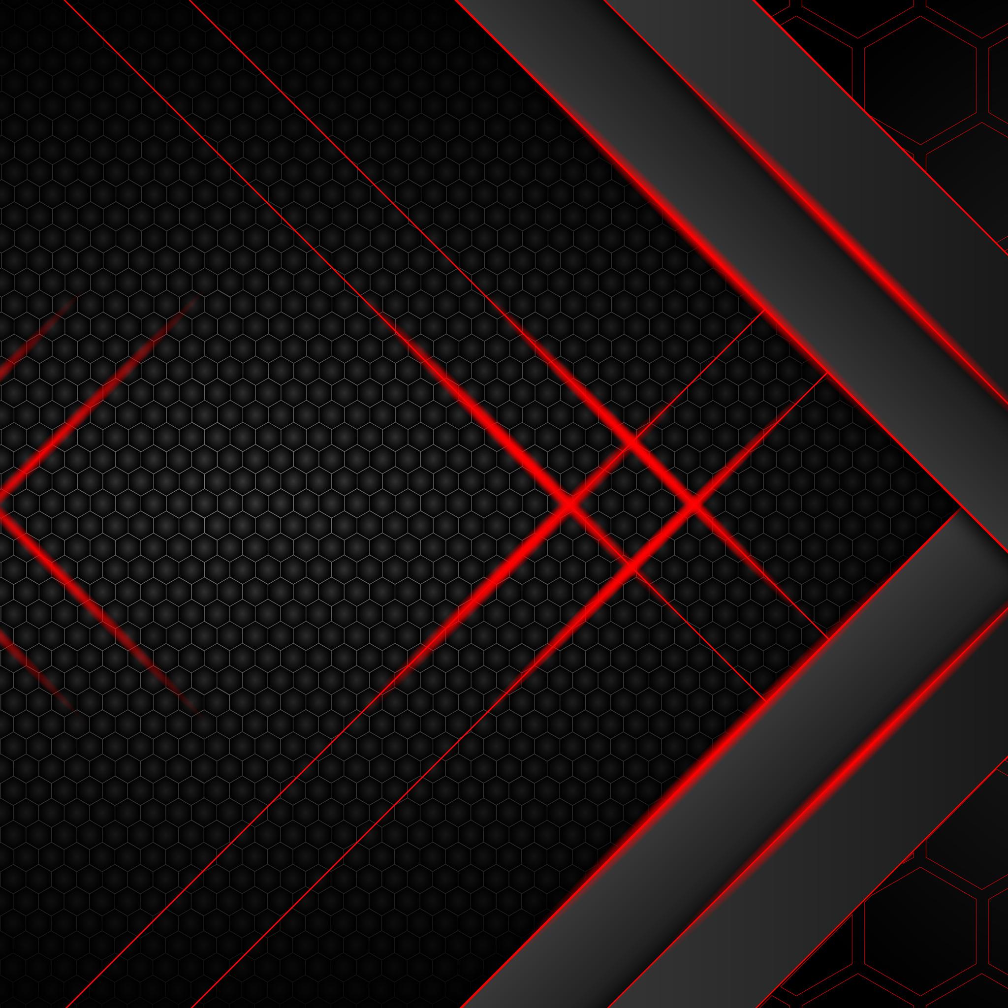 2048x2048 Futuristic Dark Hexagon 10k iPad Air HD 4k Wallpaper, Image, Background, Photo and Picture
