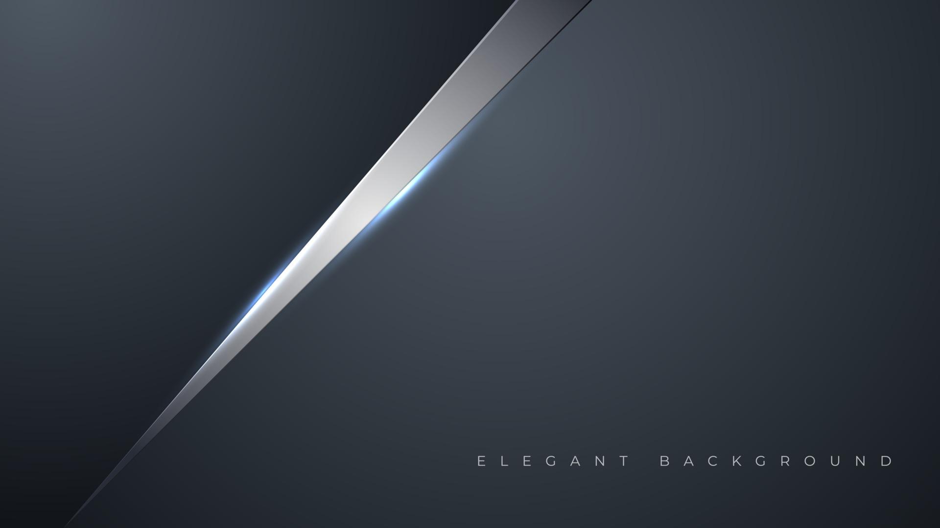 1920x1080 Futuristic elegant background with dark black navy. Business presentation luxury banner with abstract polygonal shape light. Vector illustration print template