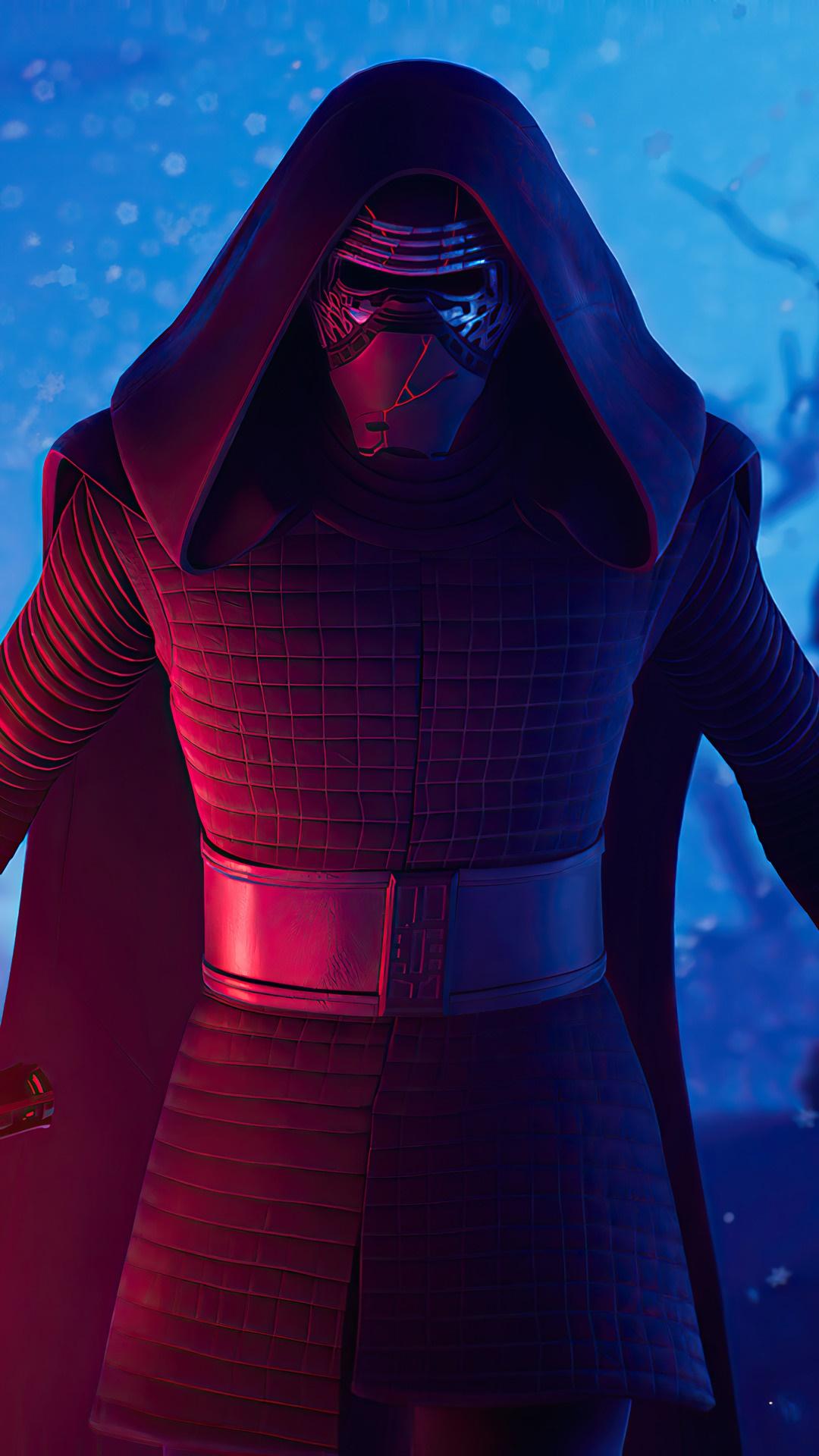 1080x1920 Kylo Ren, Lightsaber, Star Wars, Fortnite, Fortnite Battle Royale, Video Game 4k Gallery HD Wallpaper