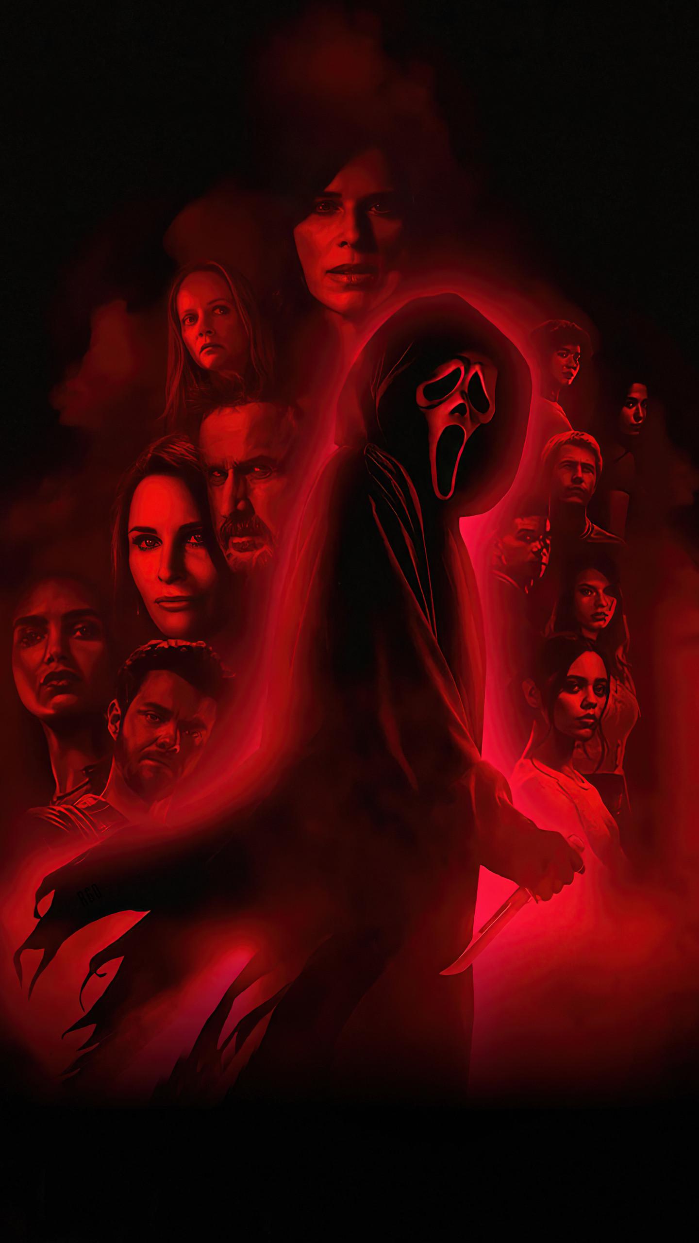 Scream 6 Movie Poster Cast 4K Wallpaper iPhone HD Phone #7291j