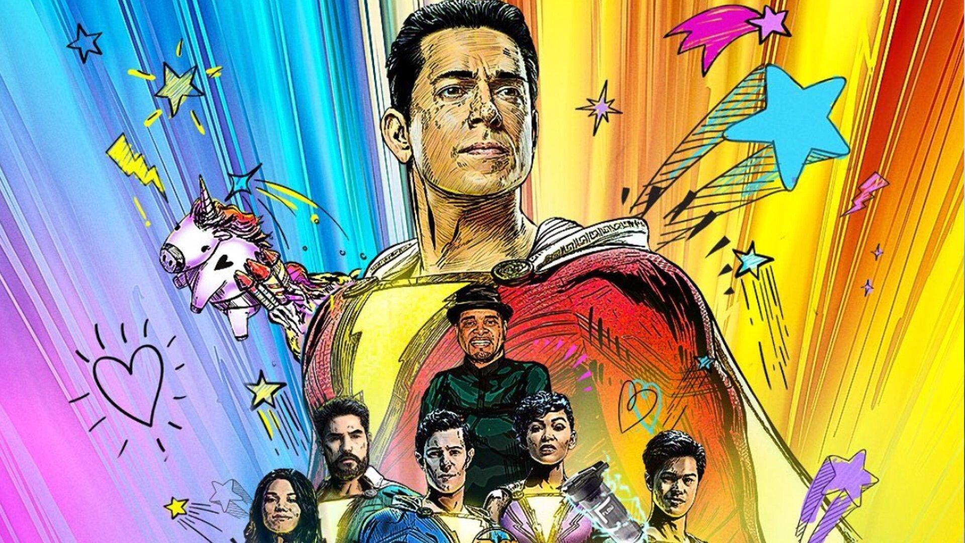 1920x1080 Zachary Levi Shares Poster Art For SHAZAM! FURY OF THE GODS