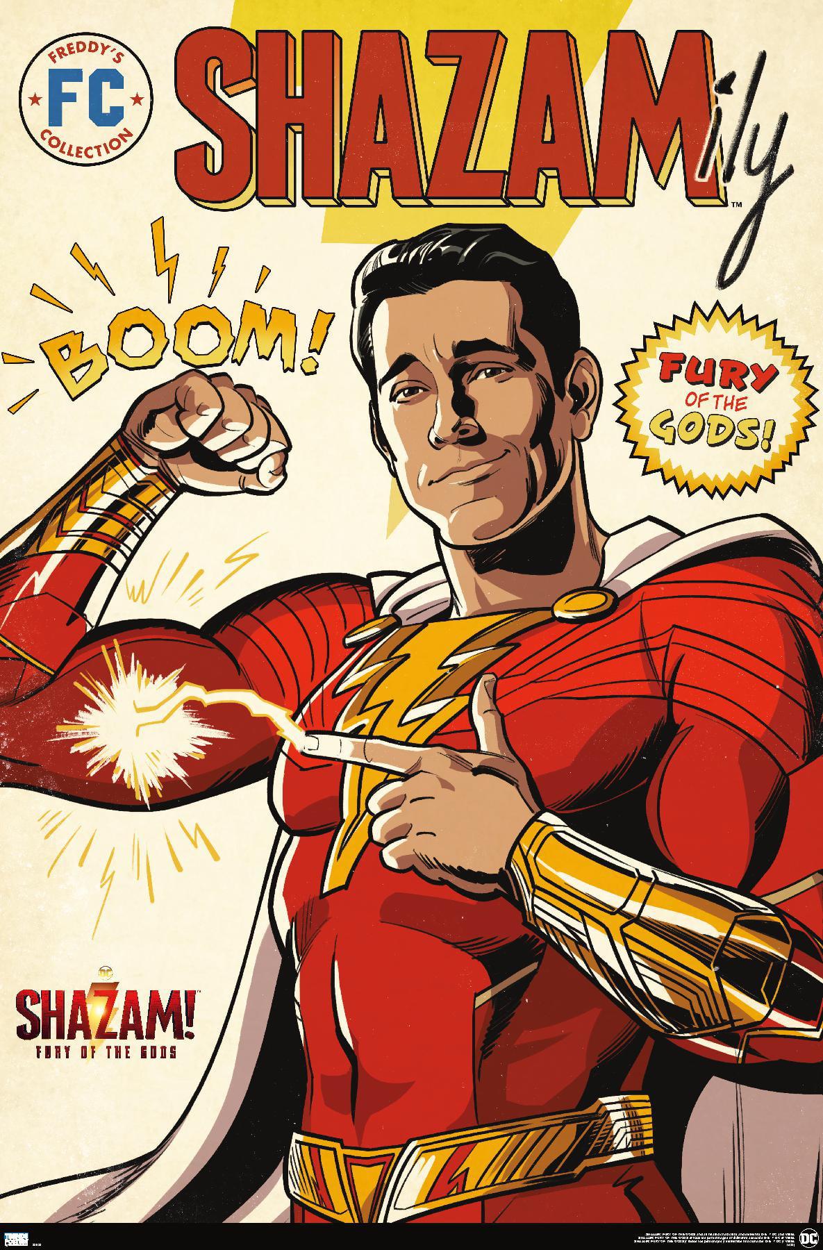 1185x1800 DC Comics Movie Shazam! Fury of the Gods Wall Poster, 22.375 x 34 Framed
