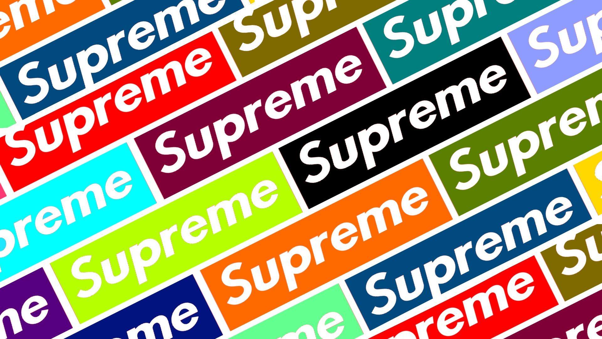 Sypreme Logo Blue Wallpapers on WallpaperDog