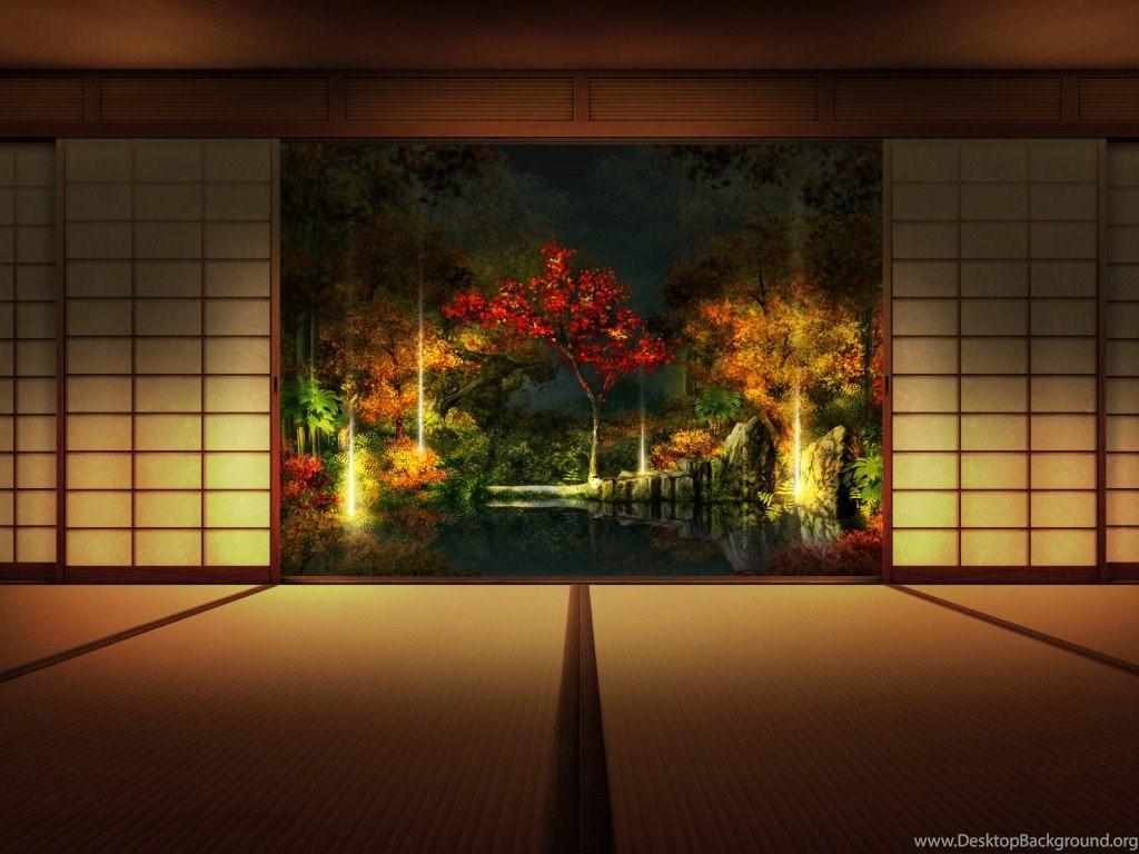 1024x768 Wallpaper Stencil Samurai Japanese Wall Art And Cherry Blossom. Desktop Background