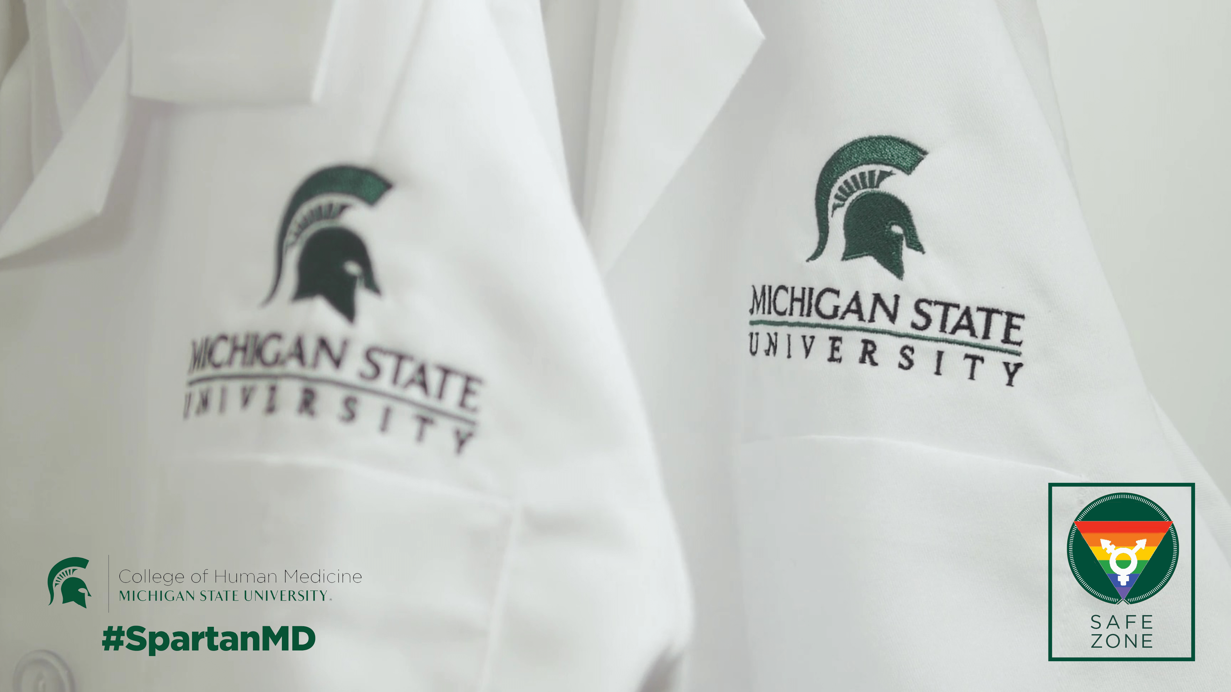 4000x2250 LGBTQIA+ Zoom Background. College of Human Medicine. Michigan State University