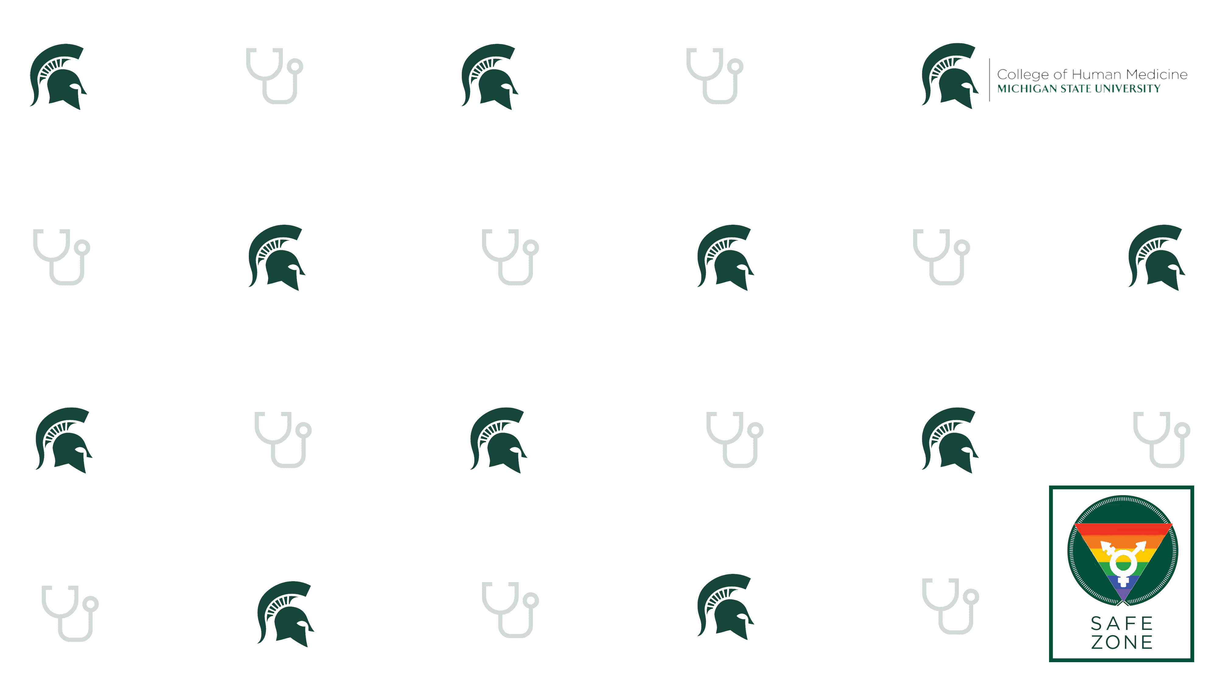 4000x2250 LGBTQIA+ Zoom Background. College of Human Medicine. Michigan State University
