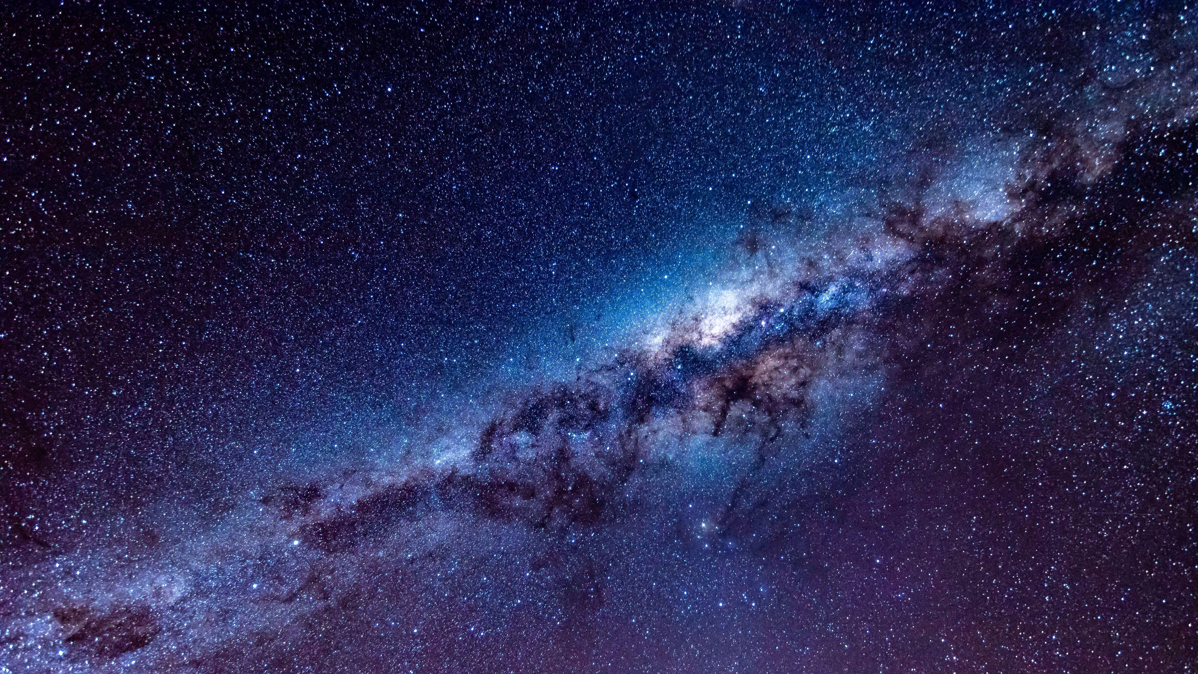 3840x2160 Download wallpaper 3840x2160 milky way, starry sky, stars, space