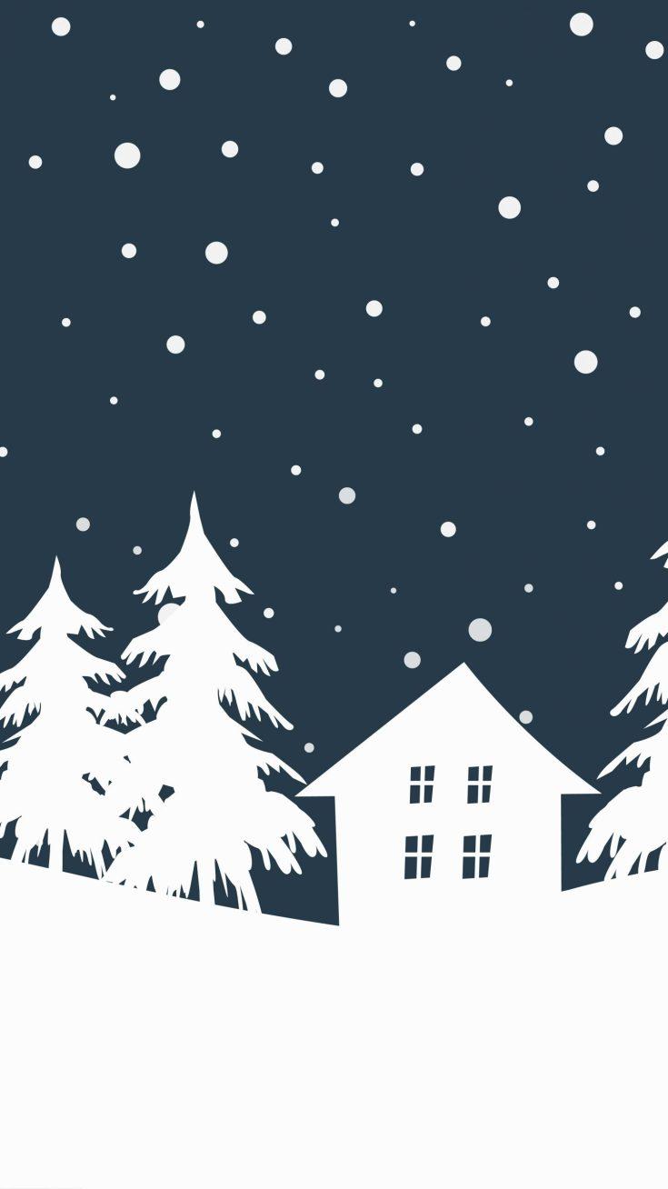 735x1308 Winter Holiday Free Phone Wallpaper. Weekly Inspiration