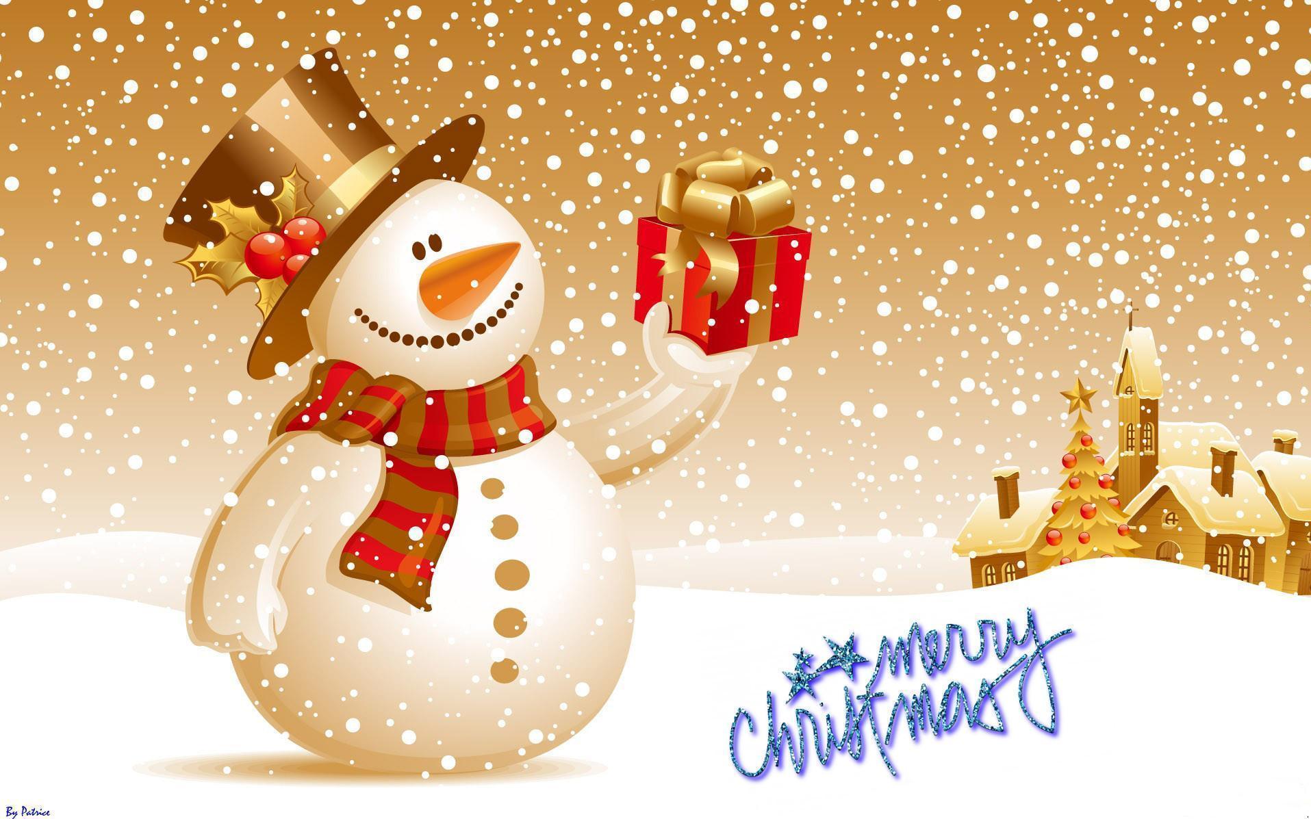 1915x1197 Cute Merry Christmas Wallpaper