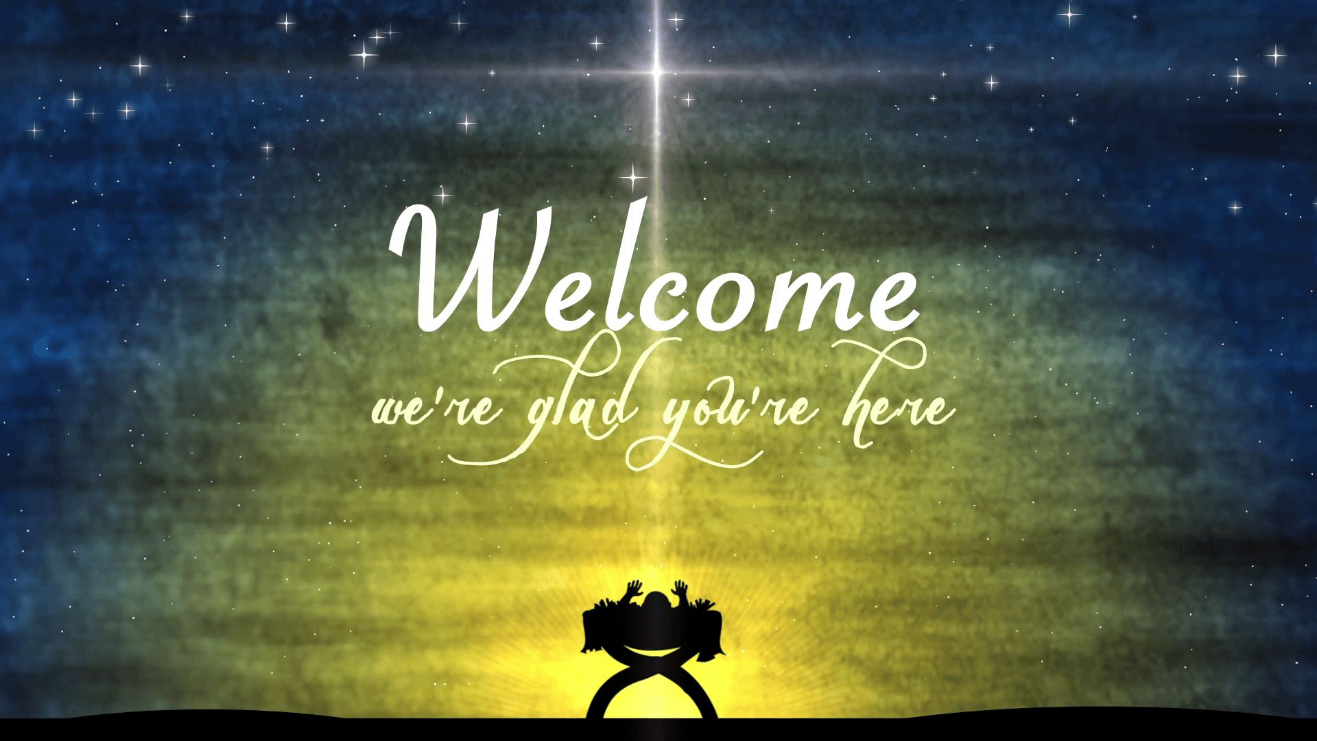 1920x1080 Religious Welcome Title Background. Christmas Baby Jesus In