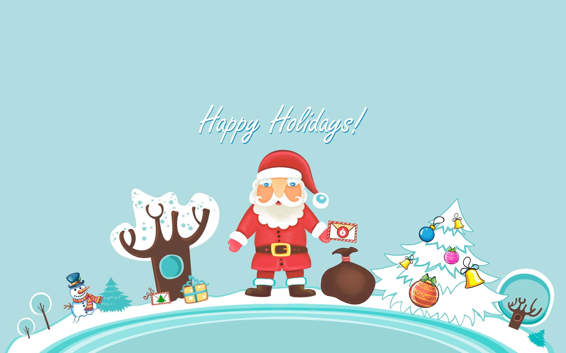 1920x1200 Download Happy Holidays Desktop Wallpaper