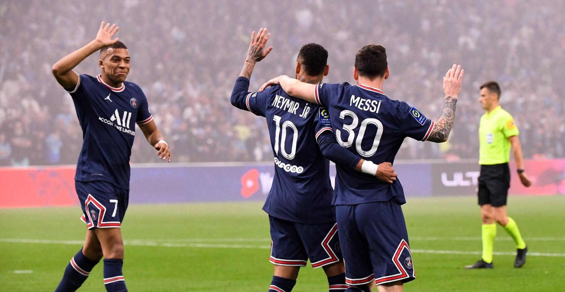 1920x993 Download Messi Neymar And Mbappe Wallpaper