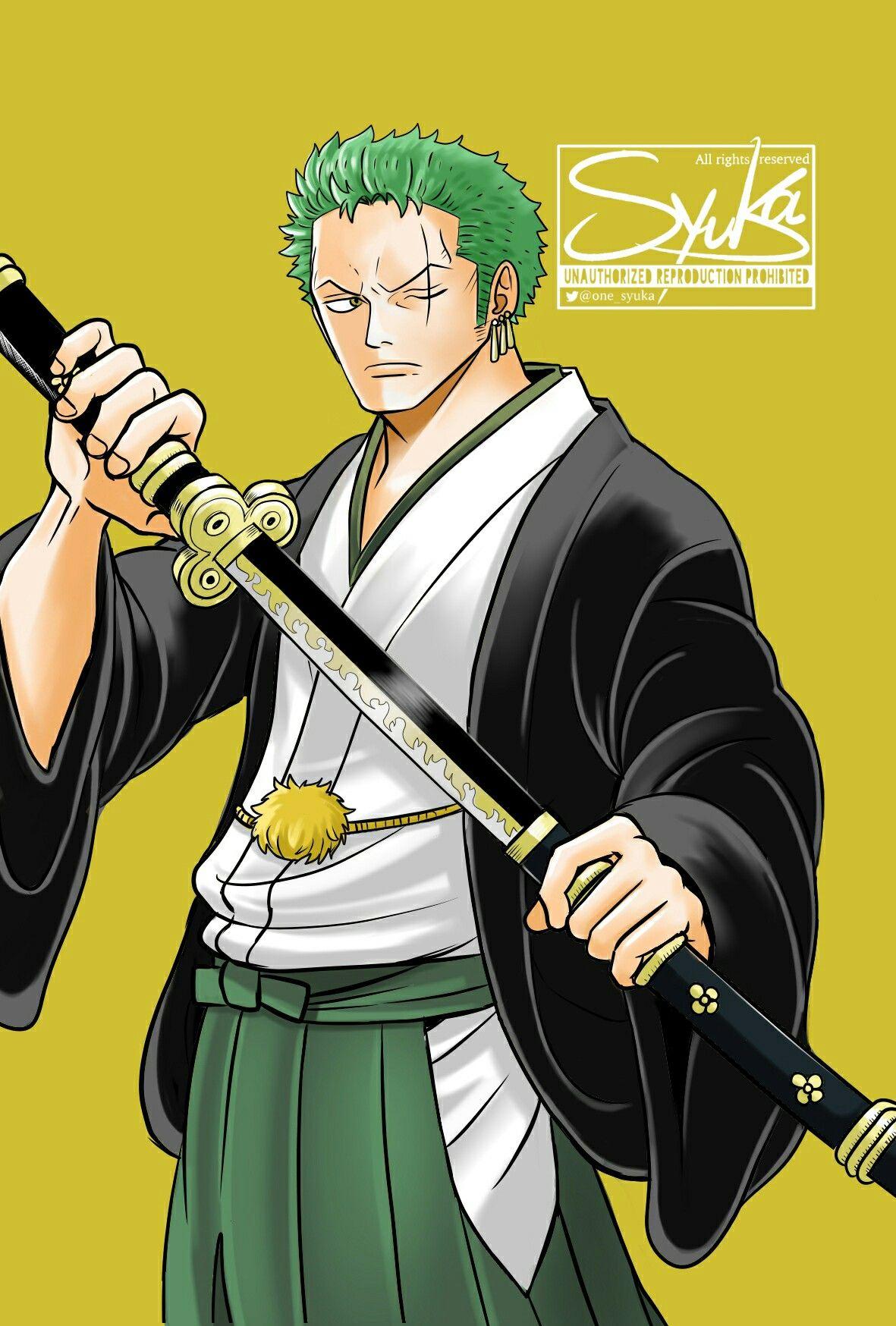 1181x1748 Roronoa Zoro with Enma Sword