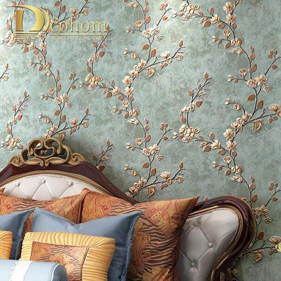 900x900 Beige Color 3D Rustic Floral Embossed Wallpaper Plain Flower Pattern Wall Coverings For Bedroom Living Room Wall Decorations. Wallpaper