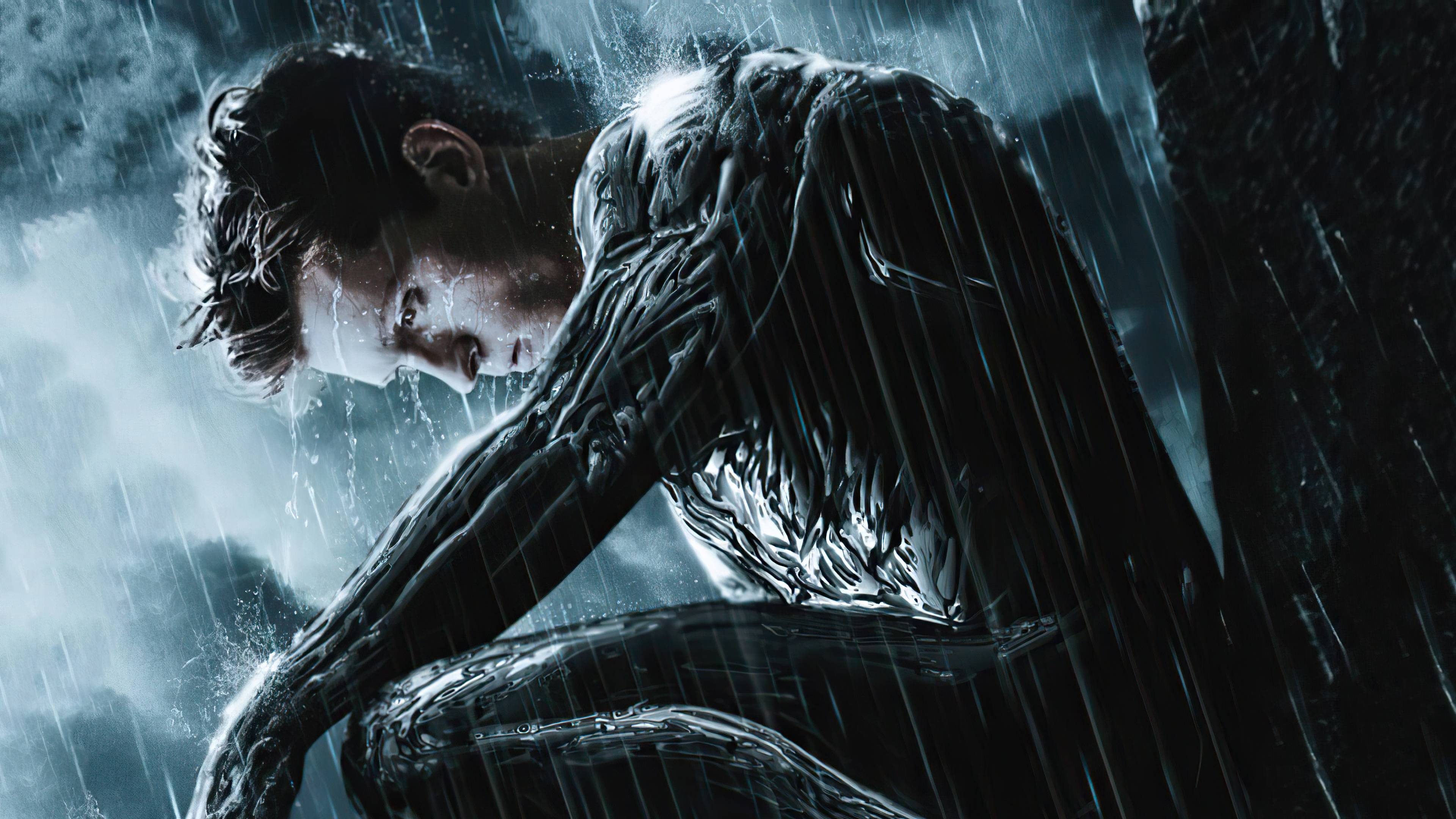 3840x2160 Tom Holland Spider Man Black Suit, HD Superheroes, 4k Wallpaper, Image, Background, Photo and Picture