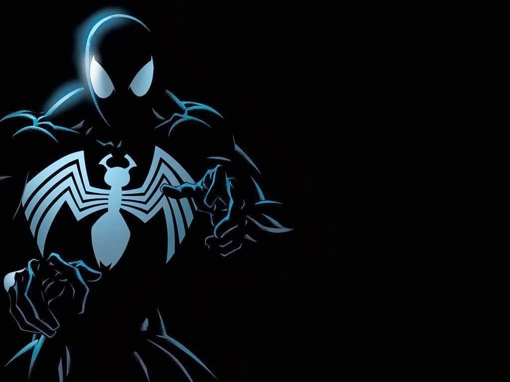 1024x768 Black Suit Spiderman Wallpaper