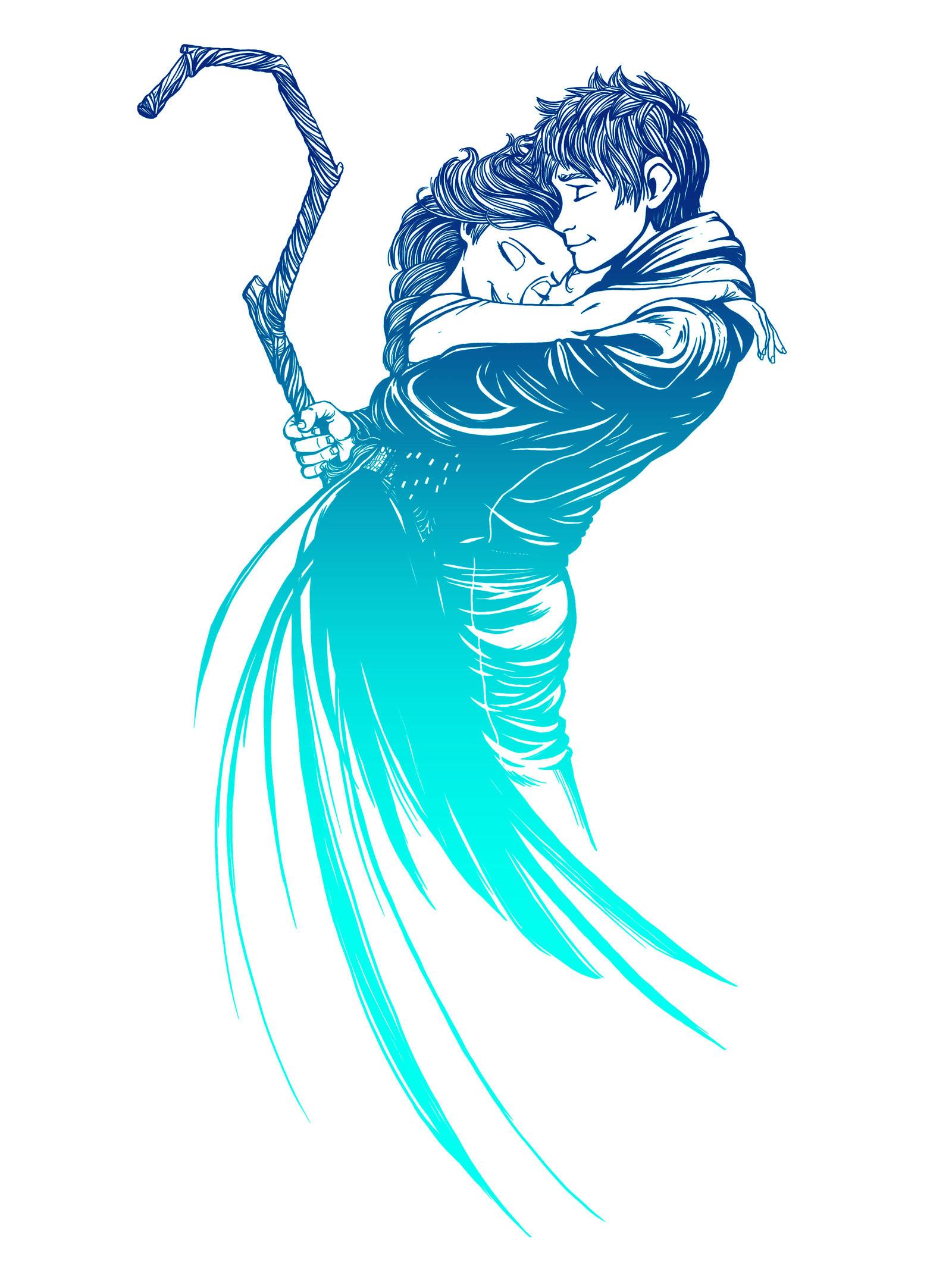 1600x2133 Jack Frost and Elsa